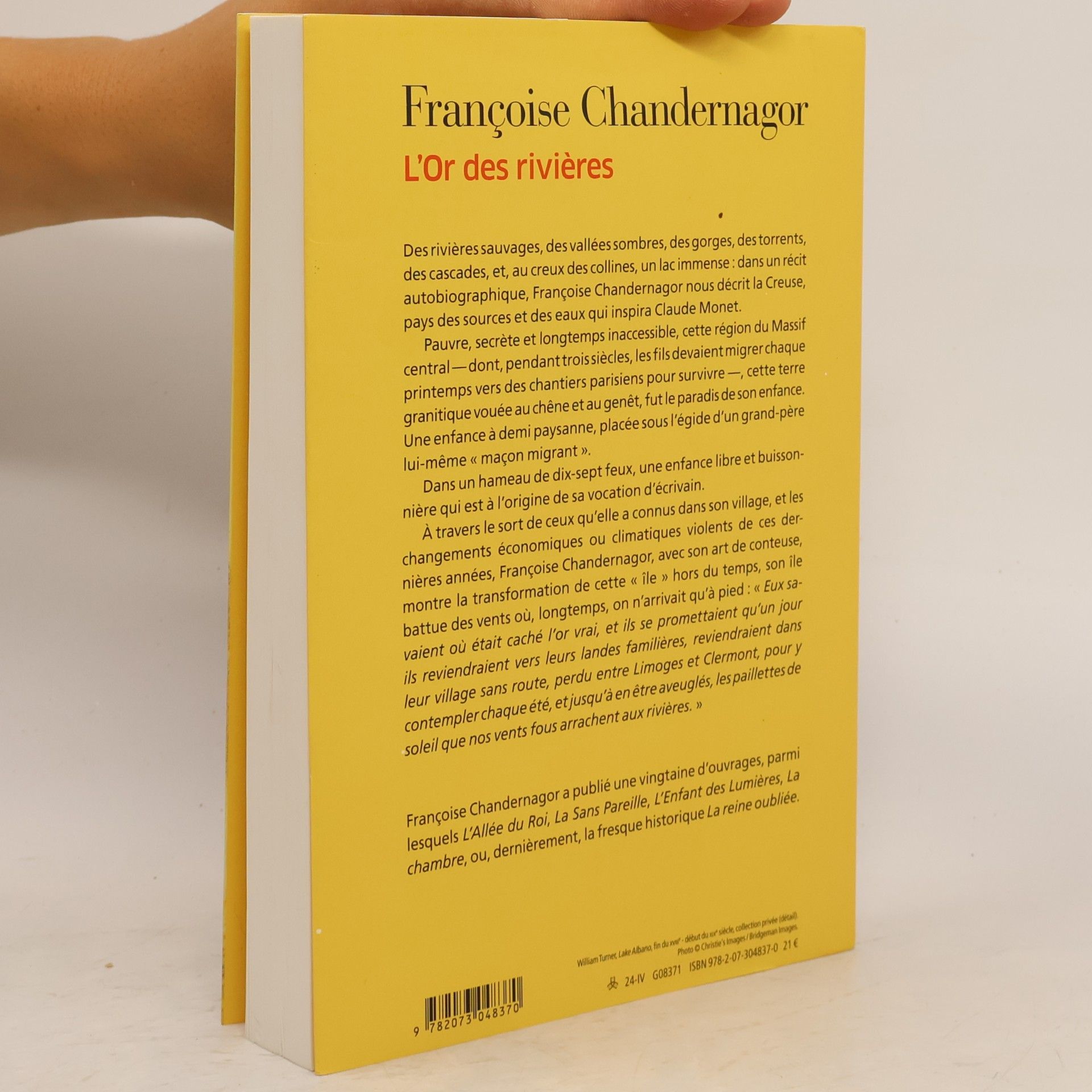 Françoise Chandernagor L'Or des rivières