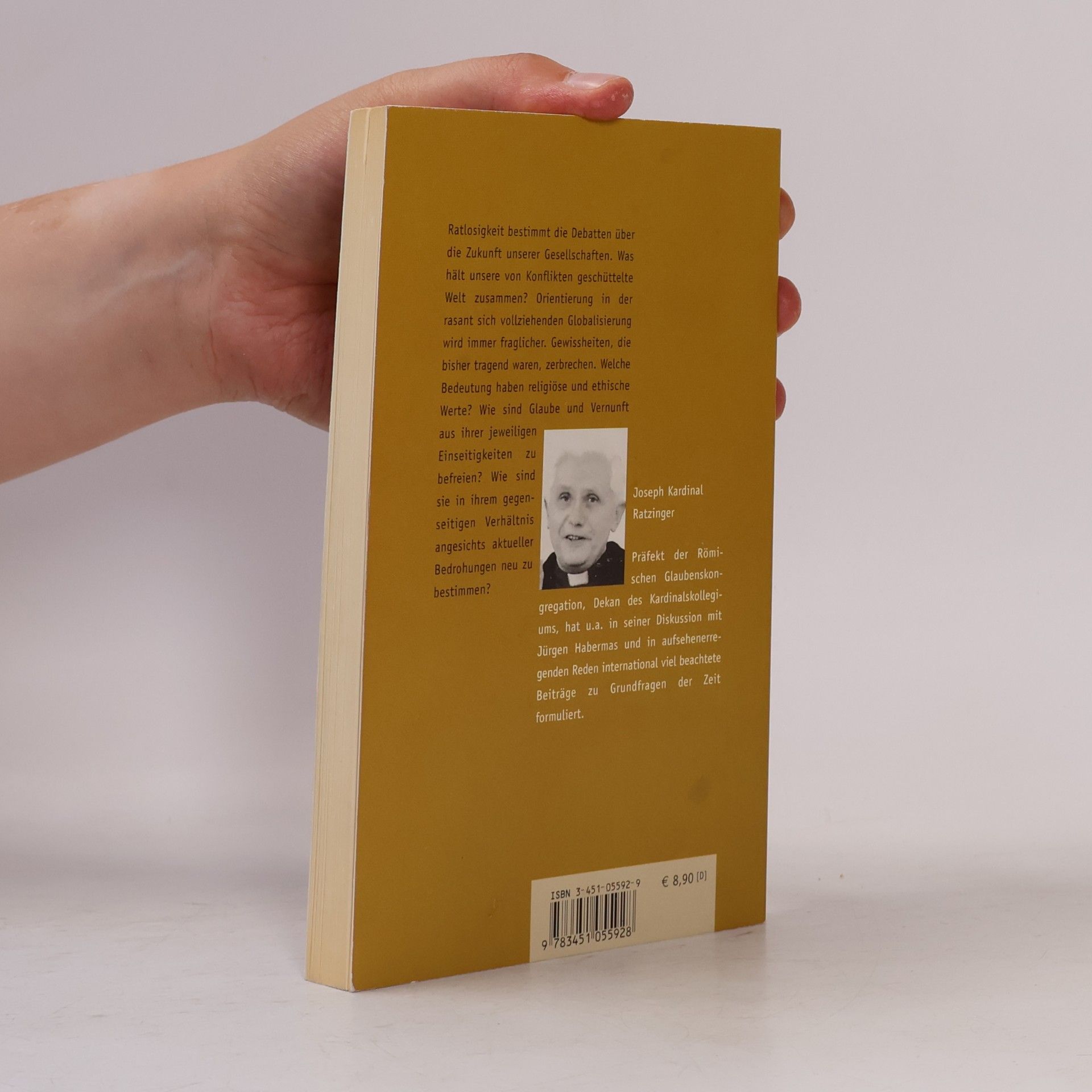 Joseph Ratzinger Werte in Zeiten des Umbruchs