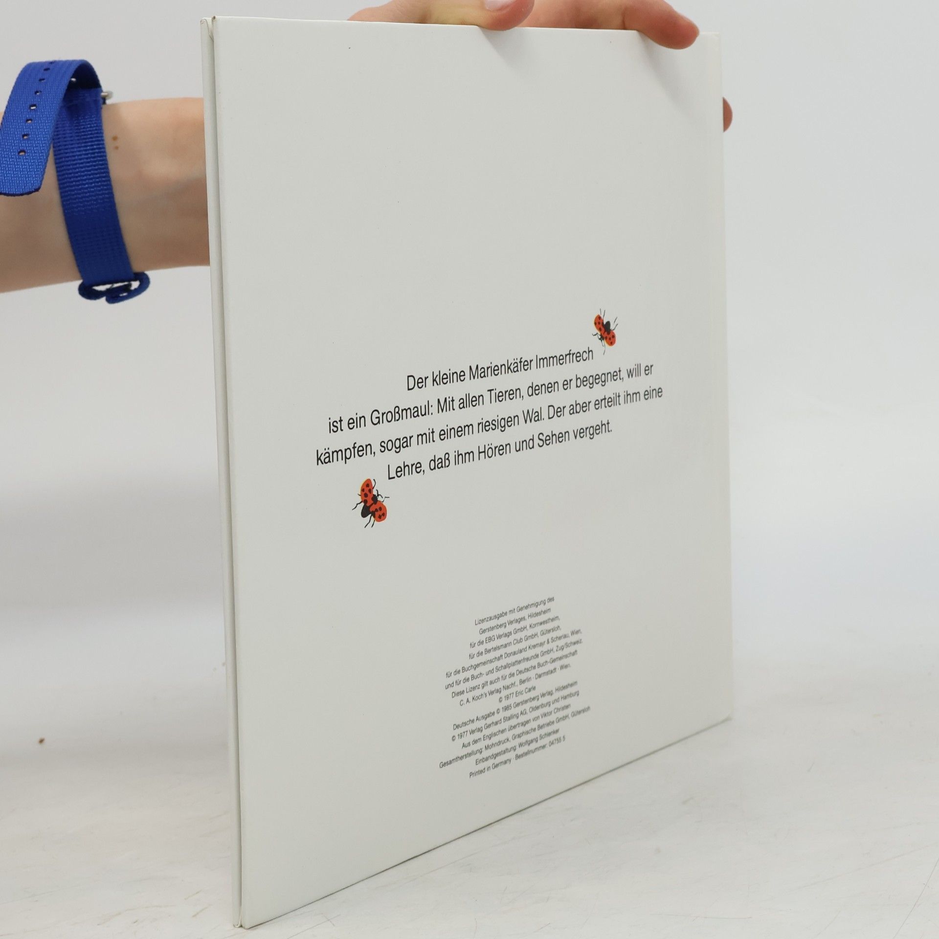 Eric Carle Der kleine Käfer Immerfrech