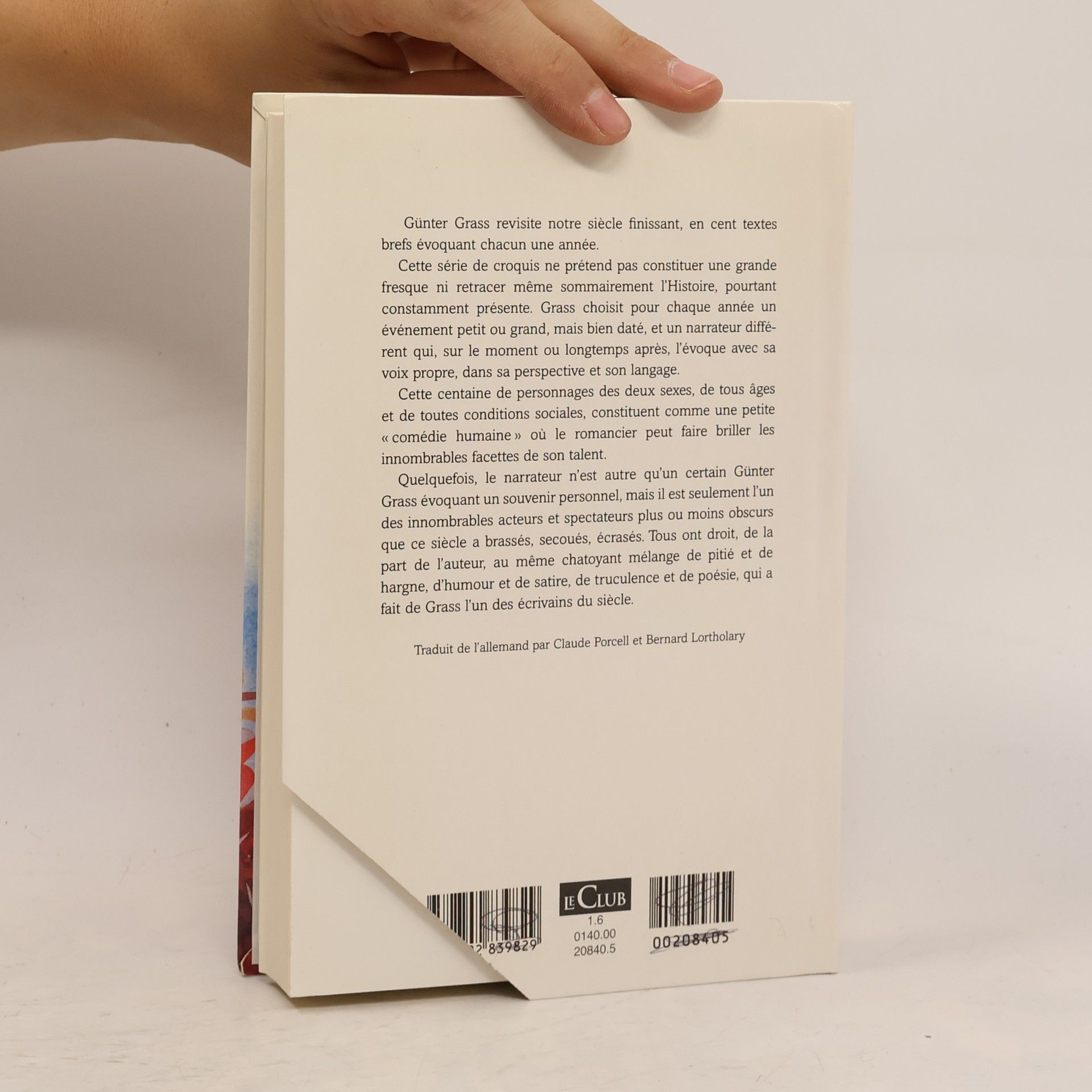 Günter Grass Mon siècle