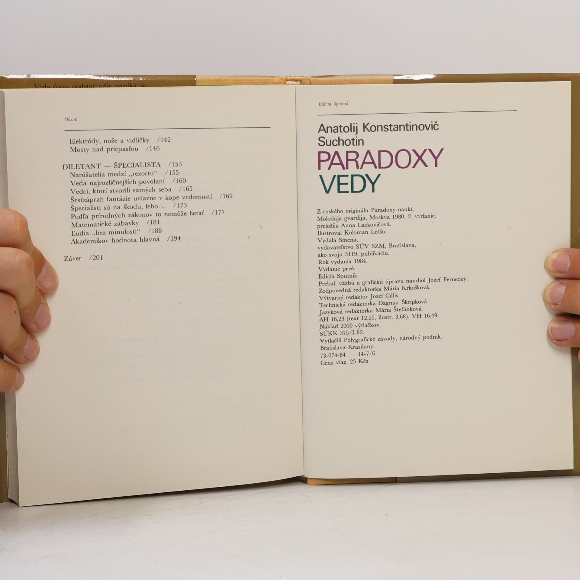 Anatolij Konstantinovič Suchotin Paradoxy vedy