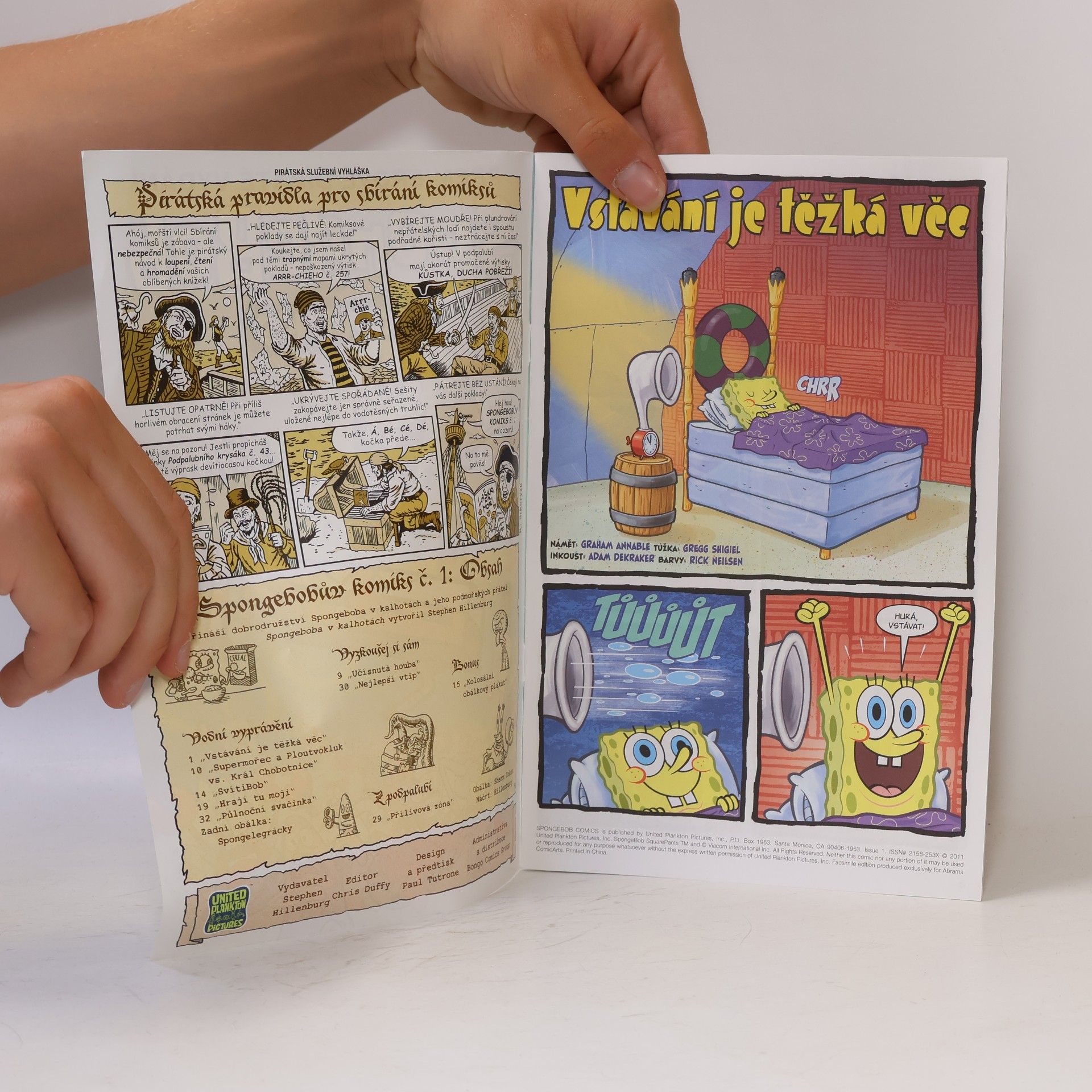 Stephen Hillenburg SpongeBob Komiks č. 1. Premiérové díraté vydání
