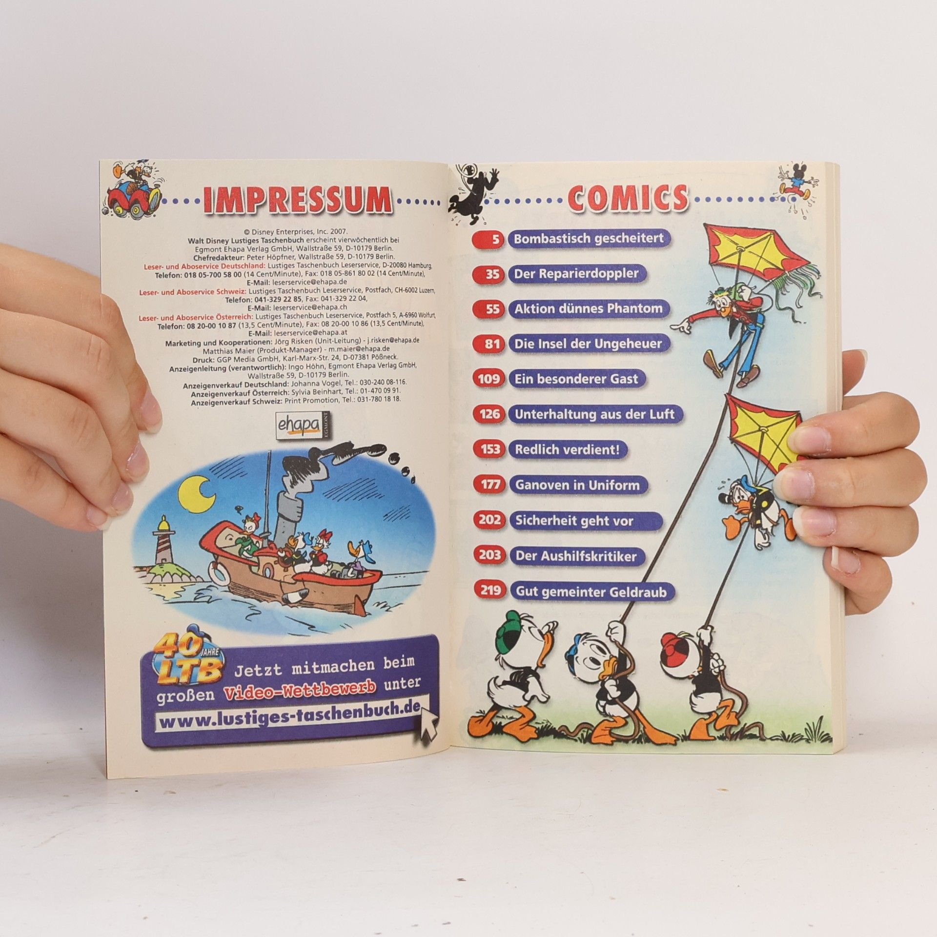 Walt Disney Lustiges Taschenbuch 367. Kopfüber in den Sommer