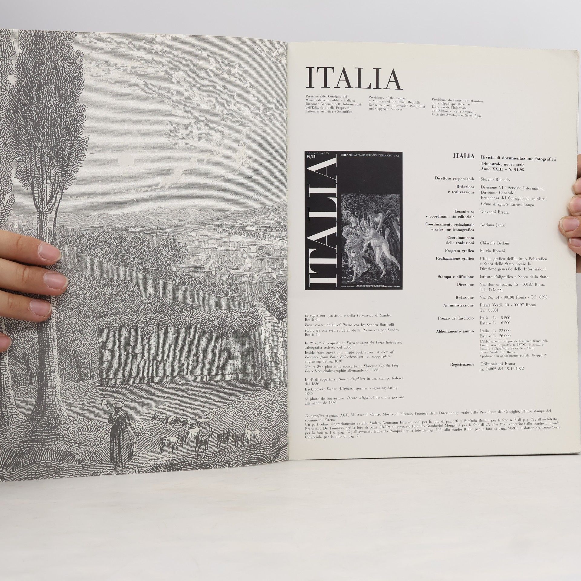 Various authors Italia. Rivista di documentazione fotografica 94/95