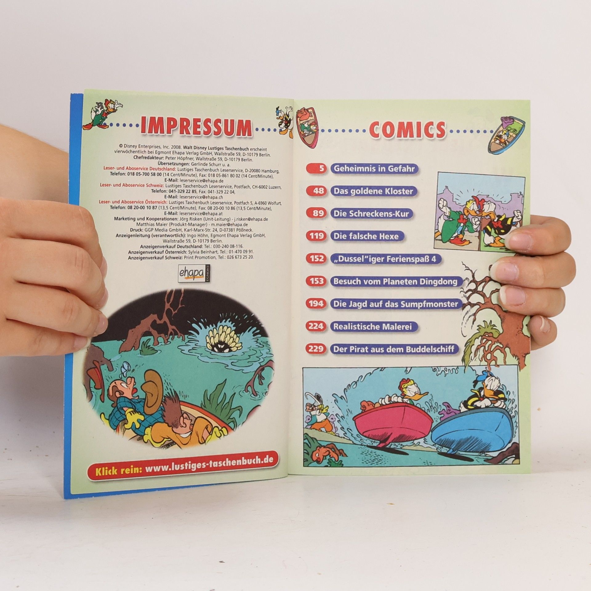 Walt Disney Lustiges Taschenbuch 234. Die Jagd nach dem Sumpfmonster
