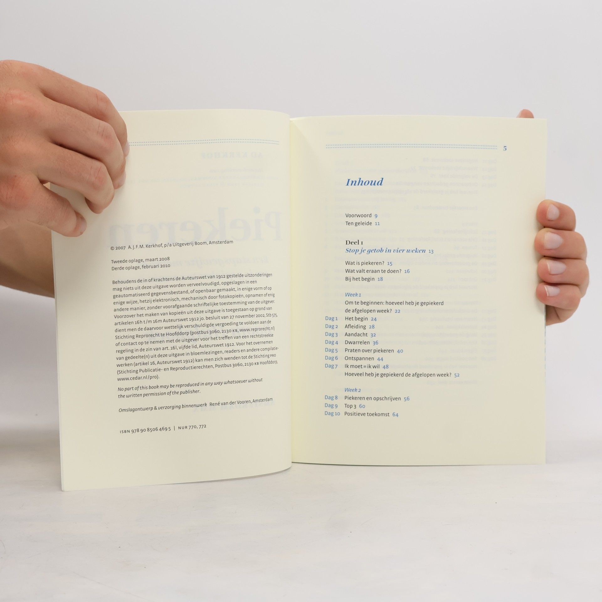 Adrianus Jacobus Franciscus Maria Kerkhof Boom hulpboek Piekeren