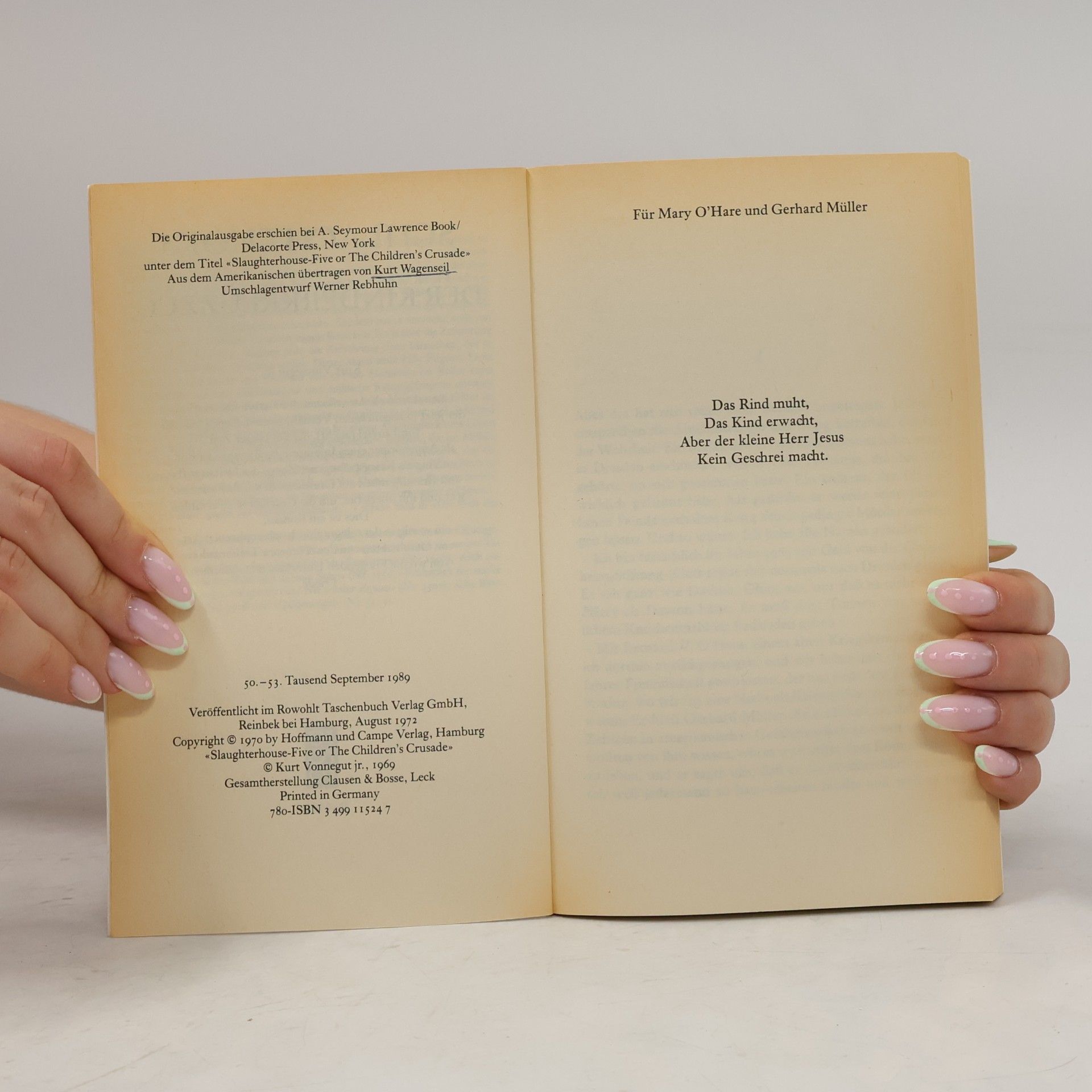 Kurt Vonnegut Schlachthof 5