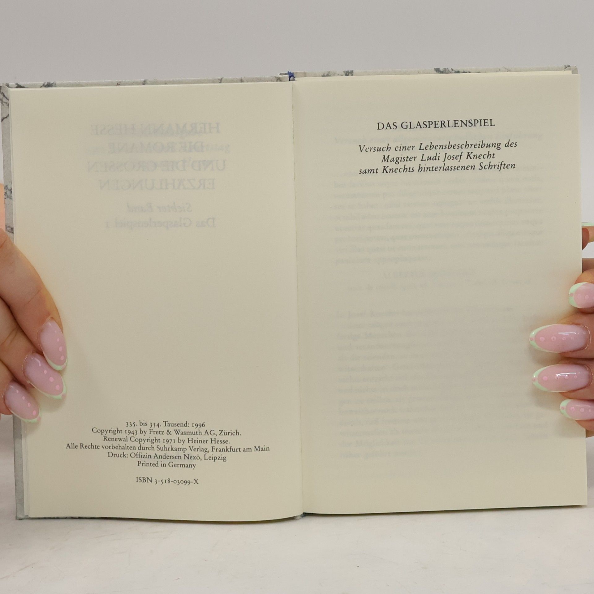 Hermann Hesse Glasperlenspiel 1