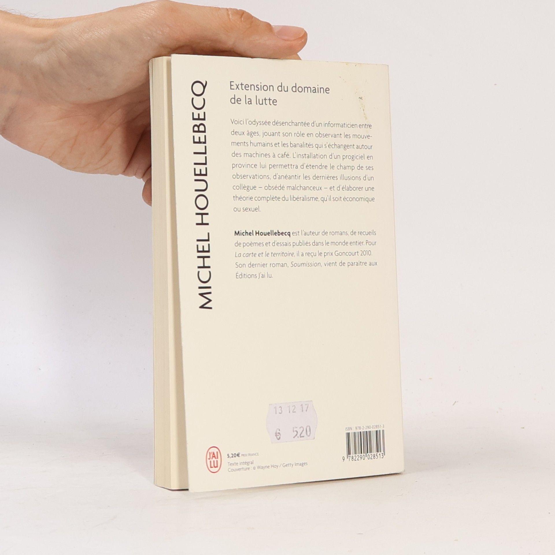 Michel Houellebecq Extension du domaine de la lutte : roman