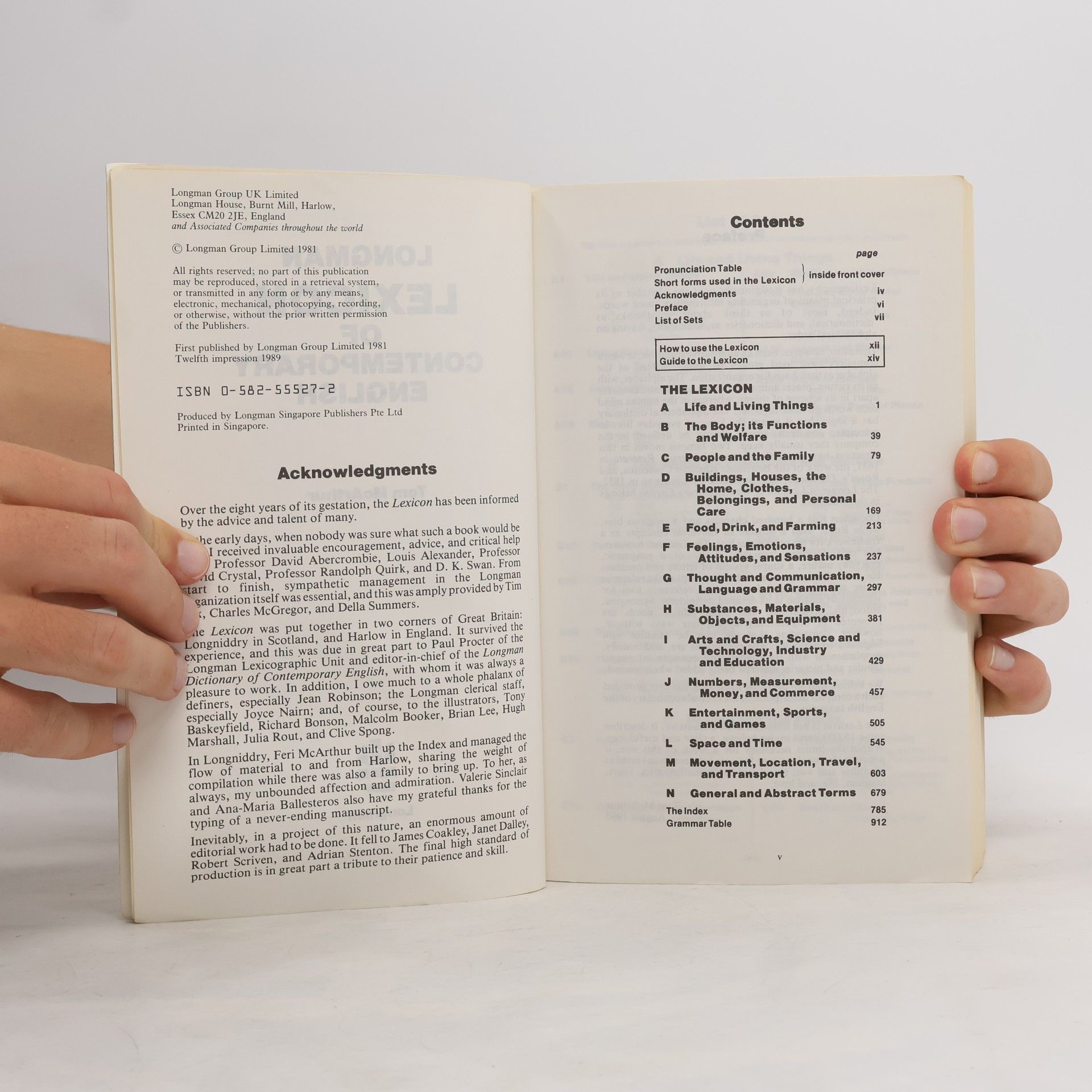 Tom Thomas Burns McArthur Longman Lexicon of Contemporary English