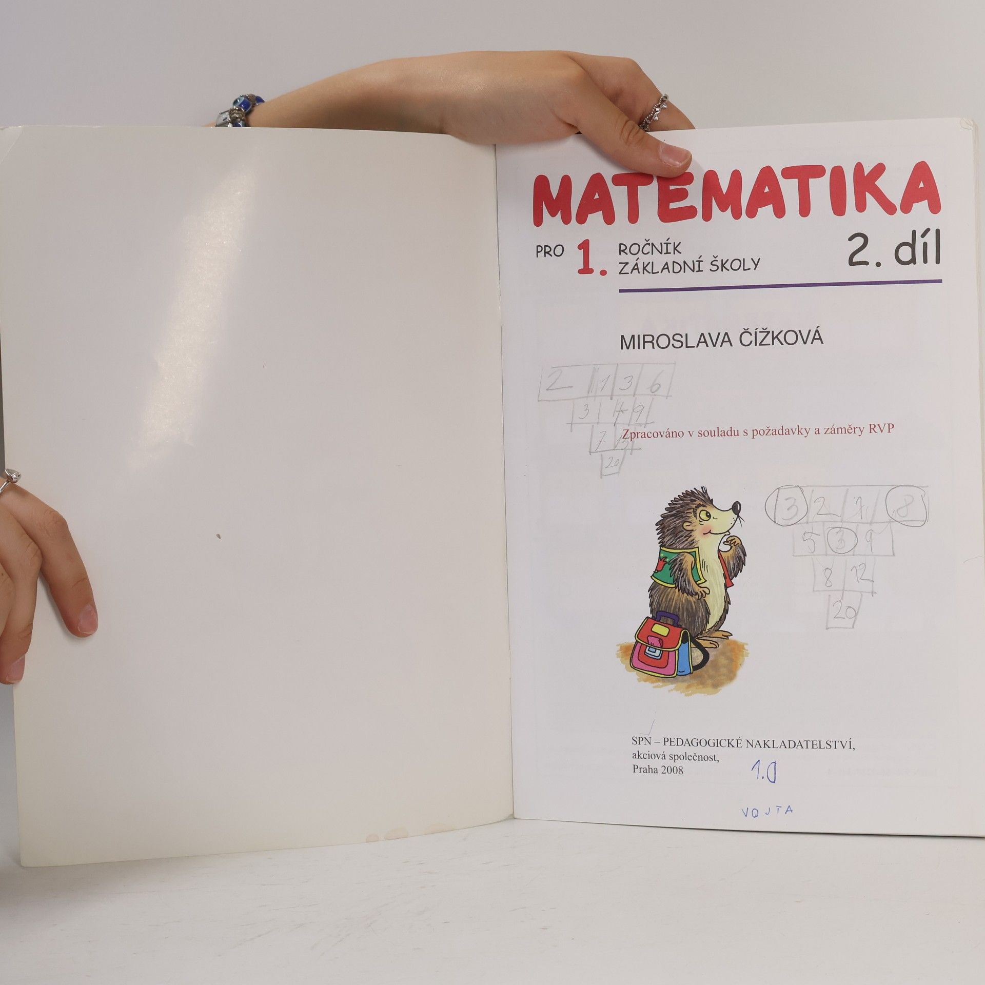 Antonín Šplíchal Matematika pro 1. ročník základní školy. 2. díl
