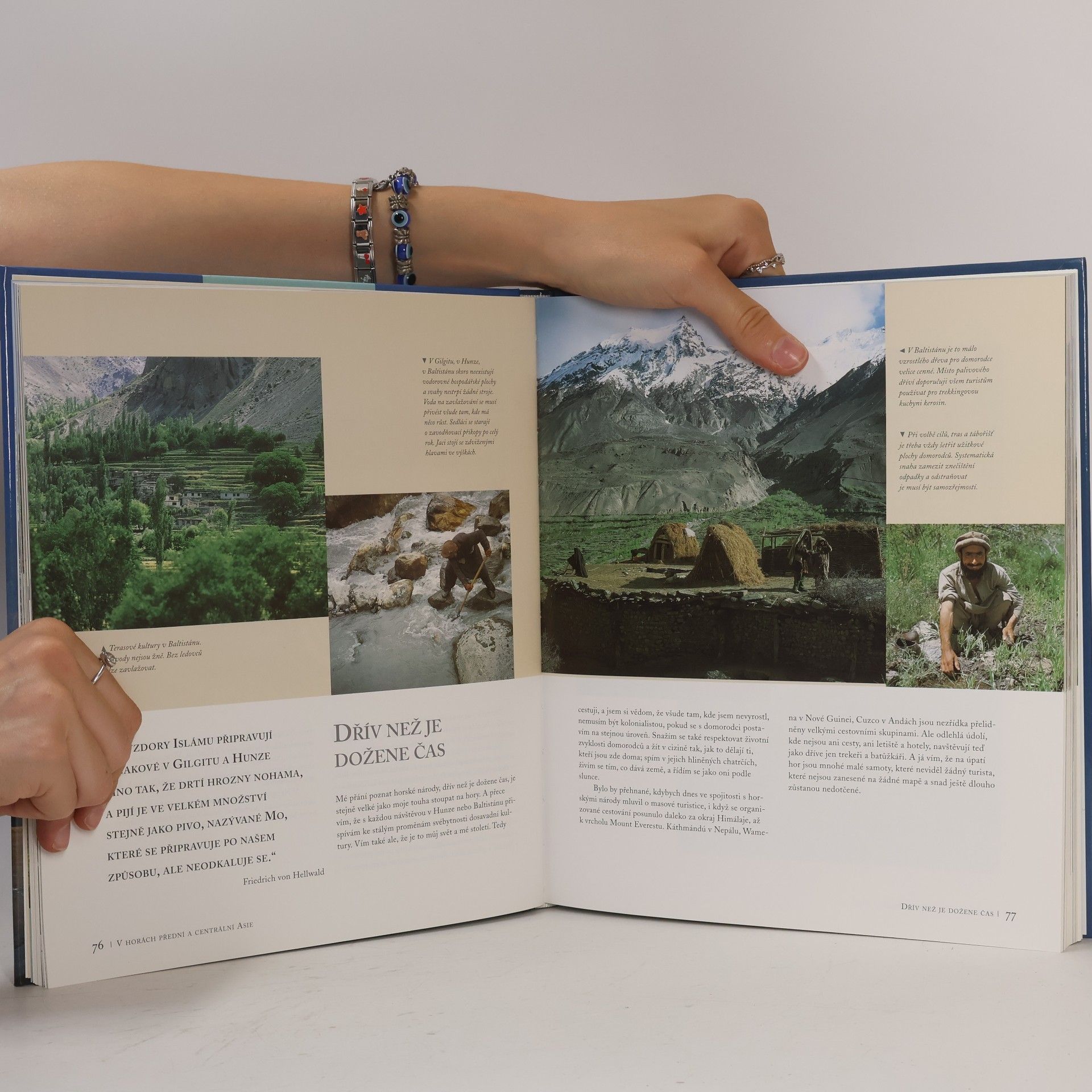 Reinhold Messner Lidé z hor. Obrazy a setkání