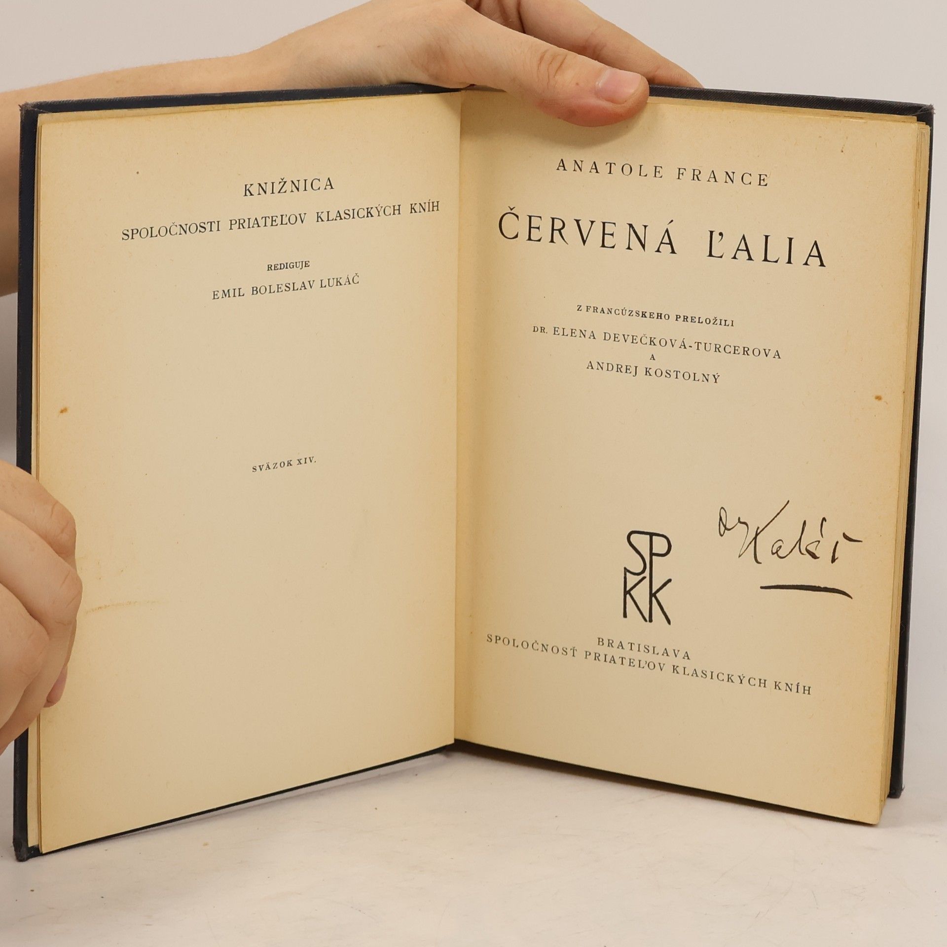 Anatole France Červená ľalia