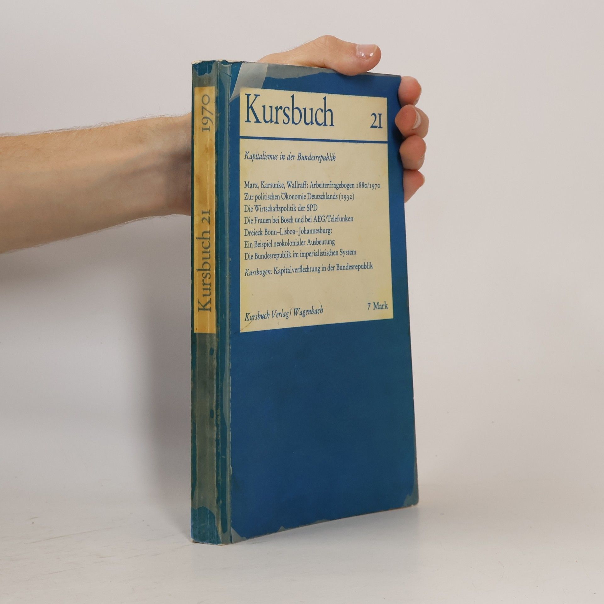 Various authors Kursbuch 21. Kapitalismus in der Bundesrepublik