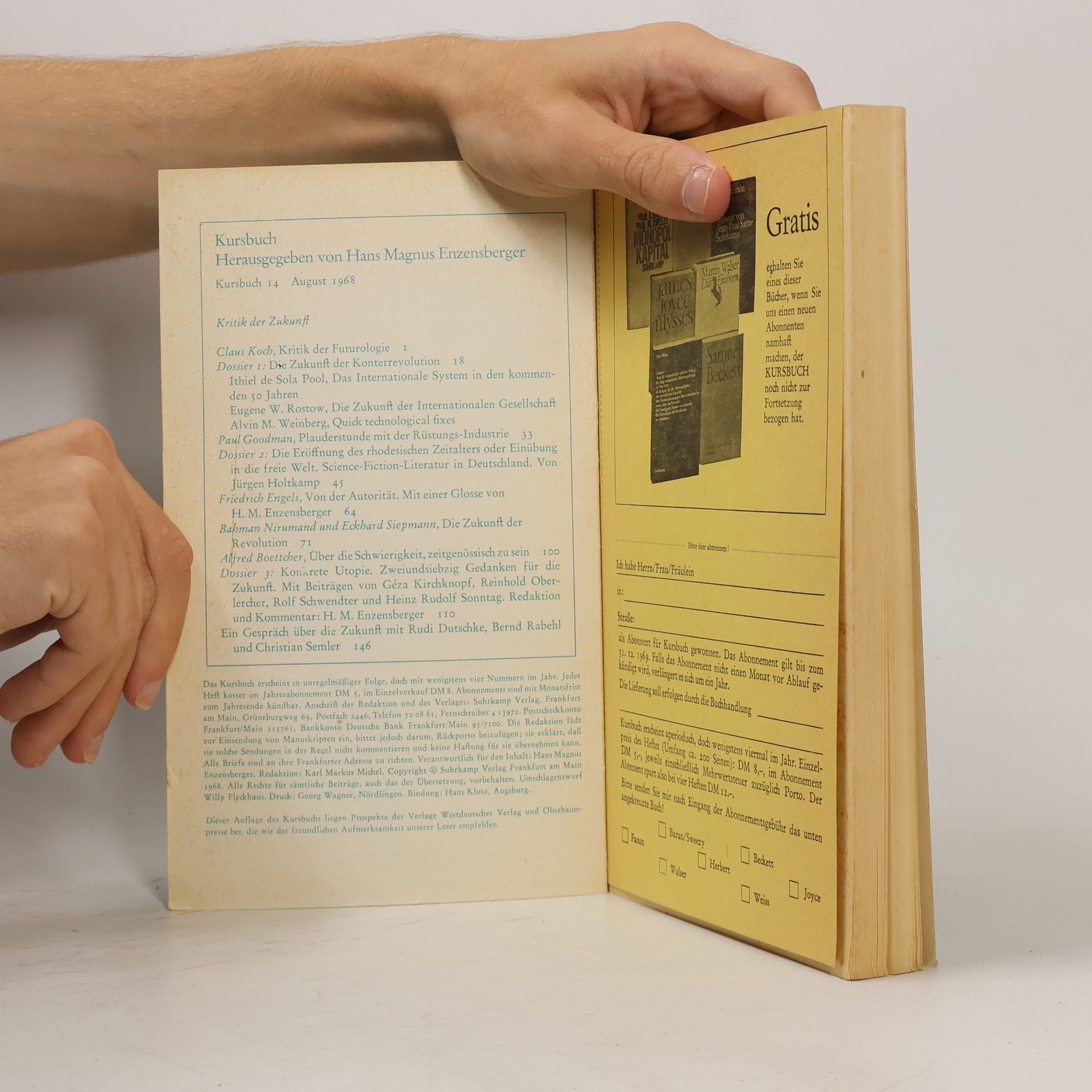 Various authors Kursbuch 14