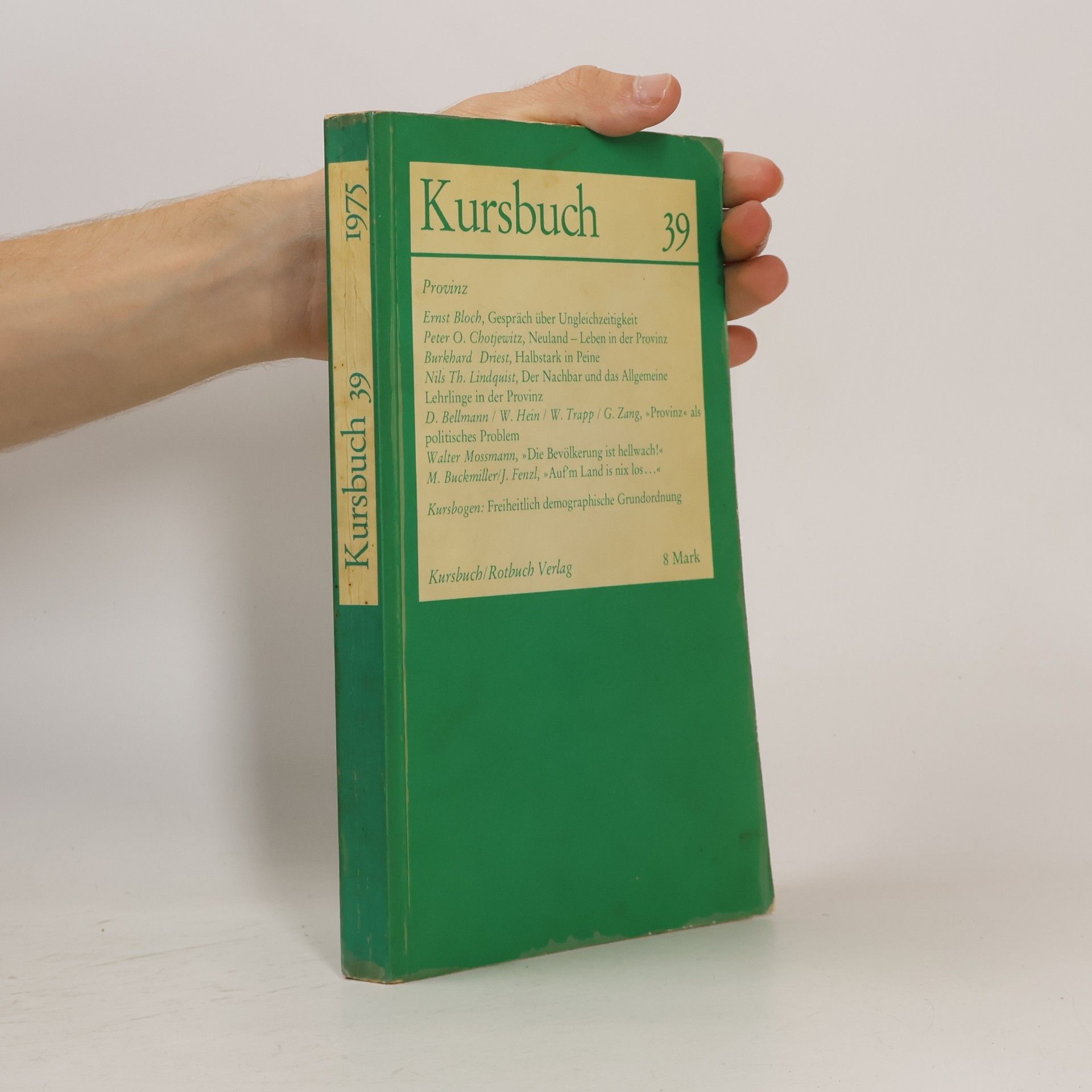 Various authors Kursbuch 39