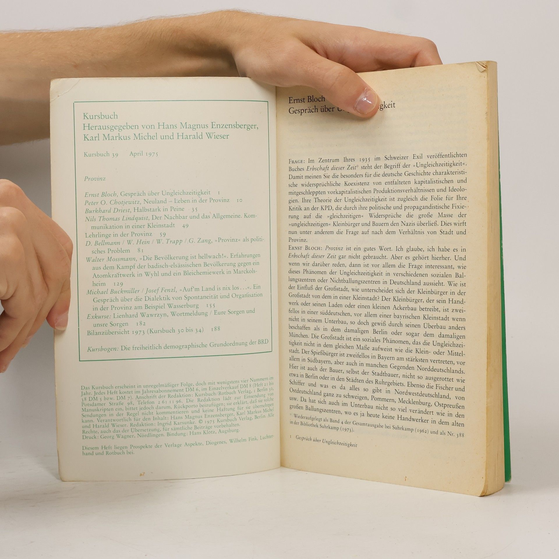 Autorenkollektiv Kursbuch 39