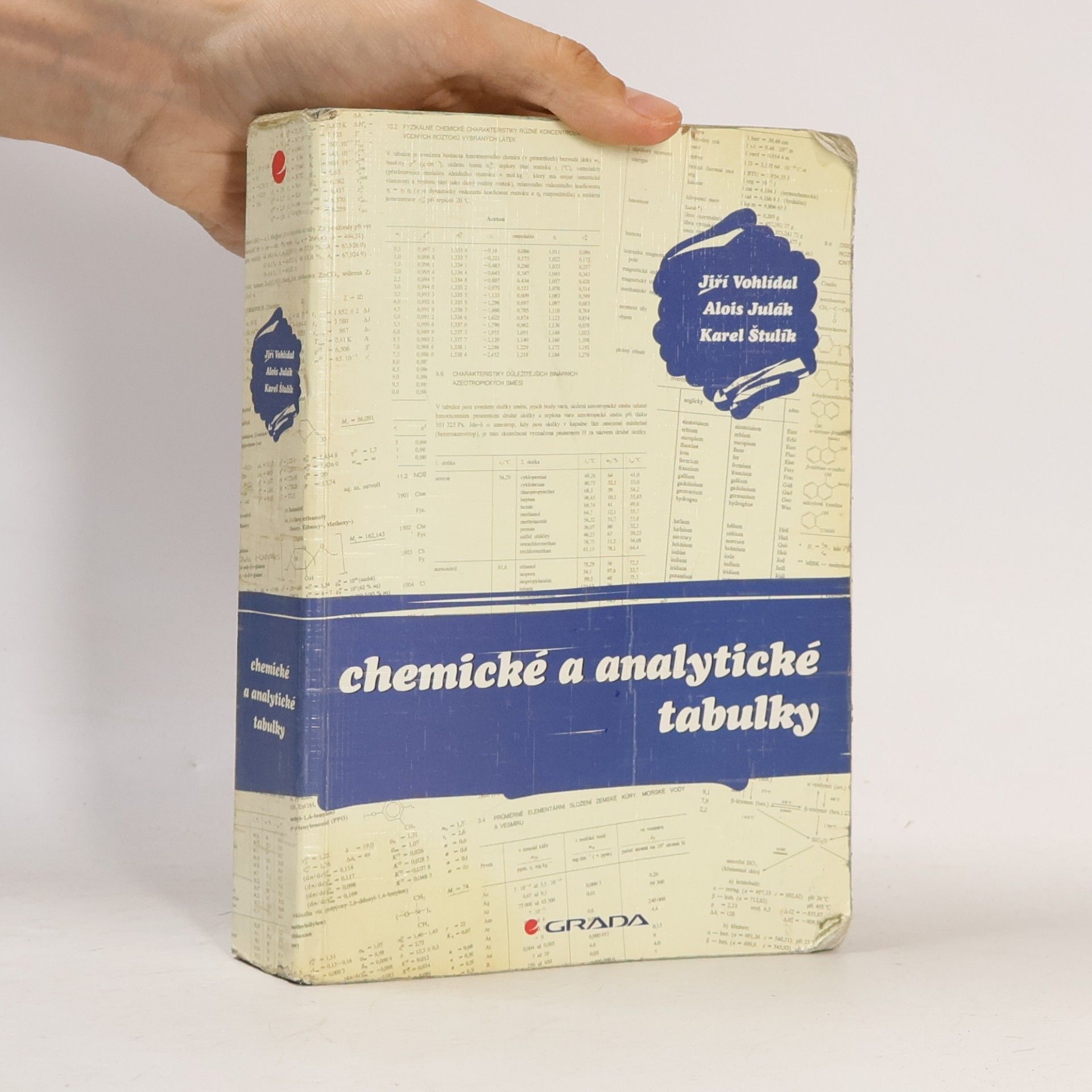Jiří Vohlídal Chemické a analytické tabulky