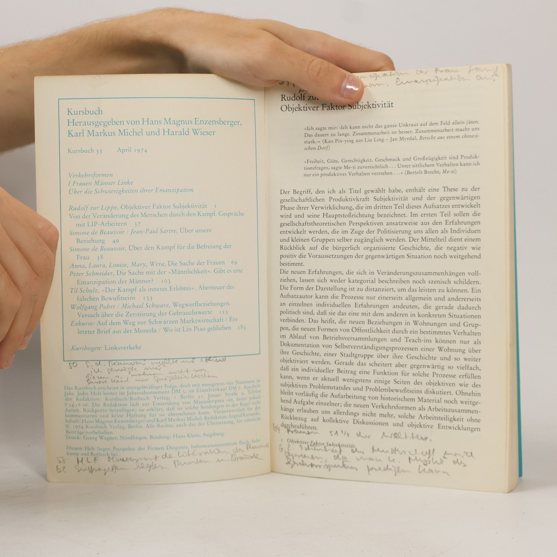 Various authors Kursbuch 35