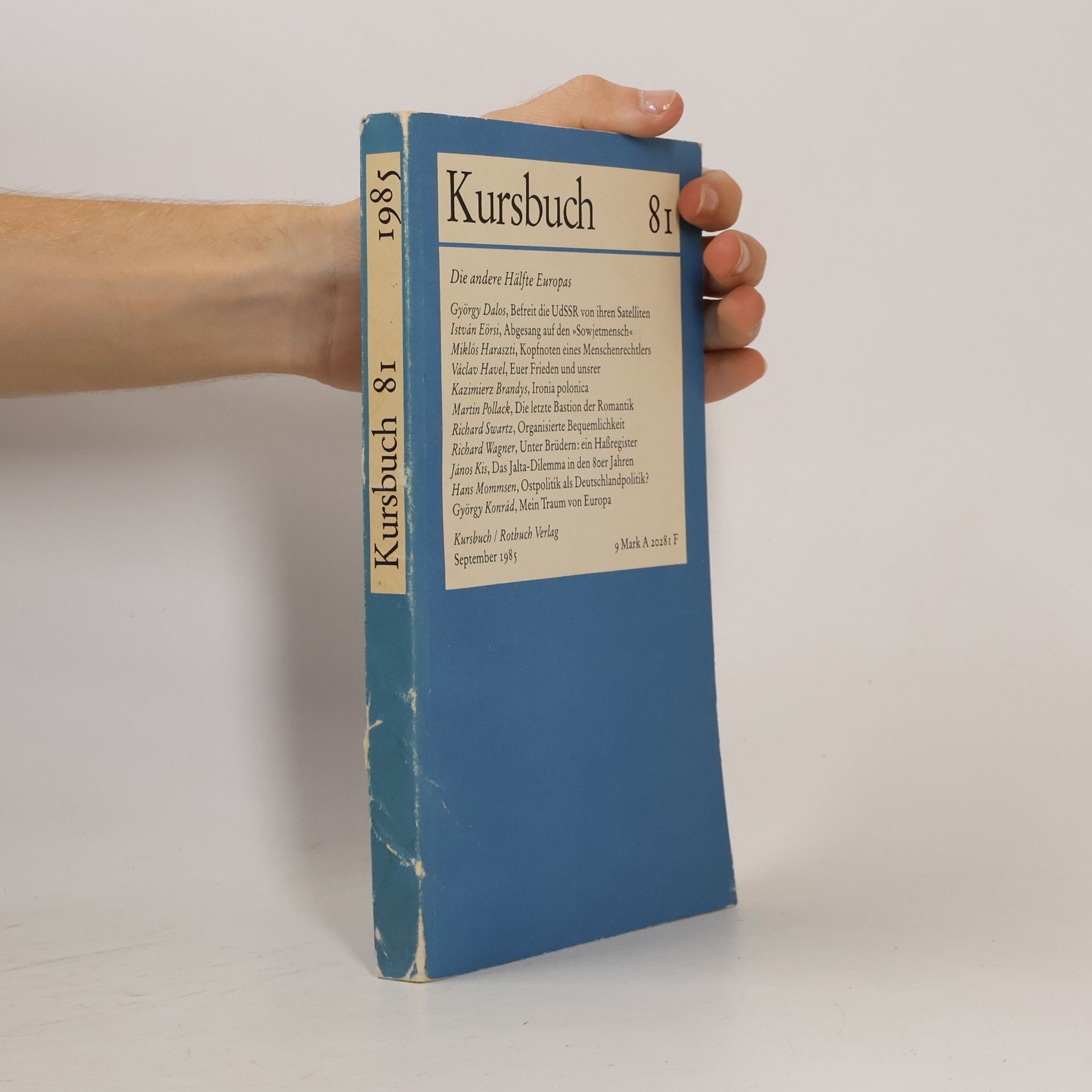 Autorenkollektiv Kursbuch 81/1985