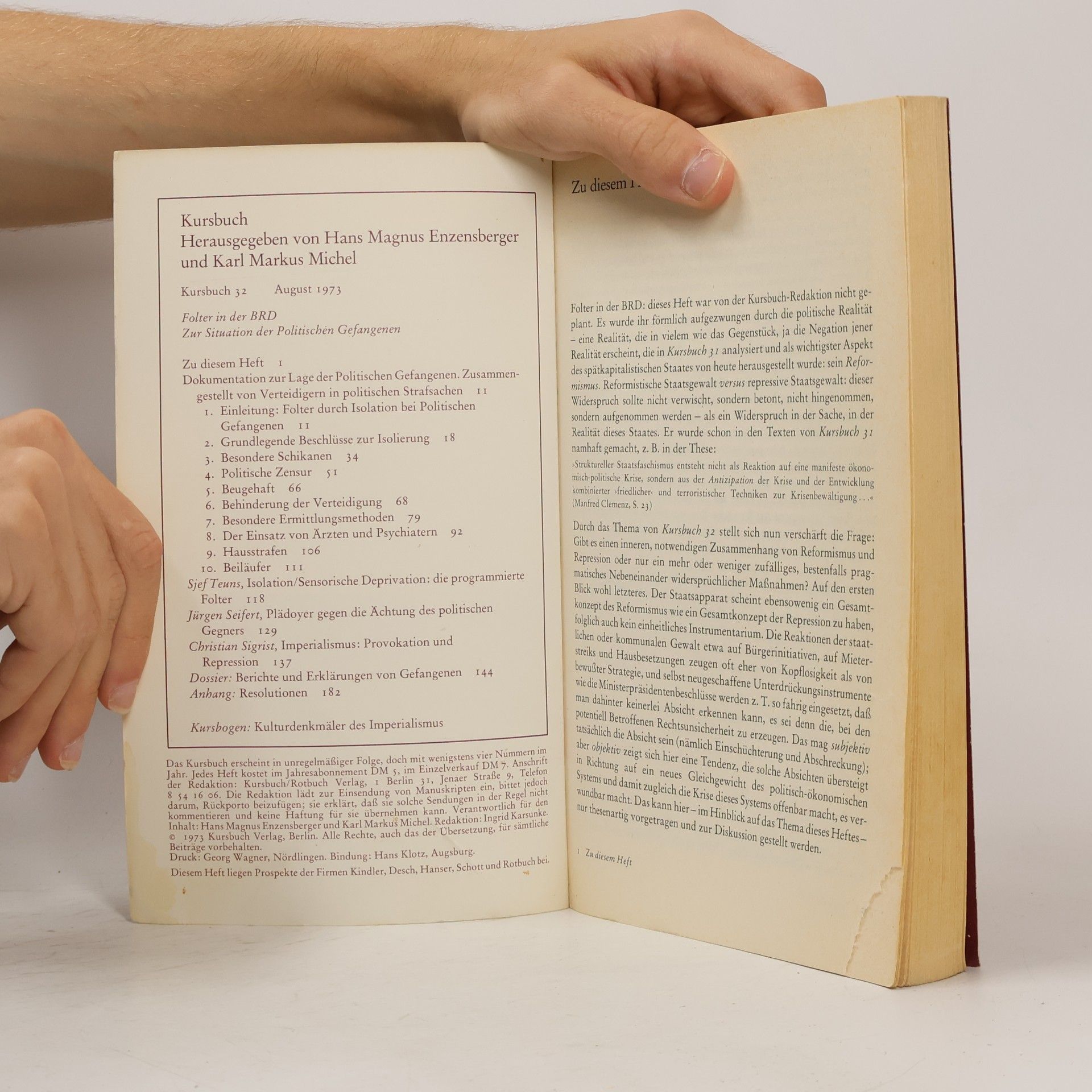 Various authors Kursbuch 32