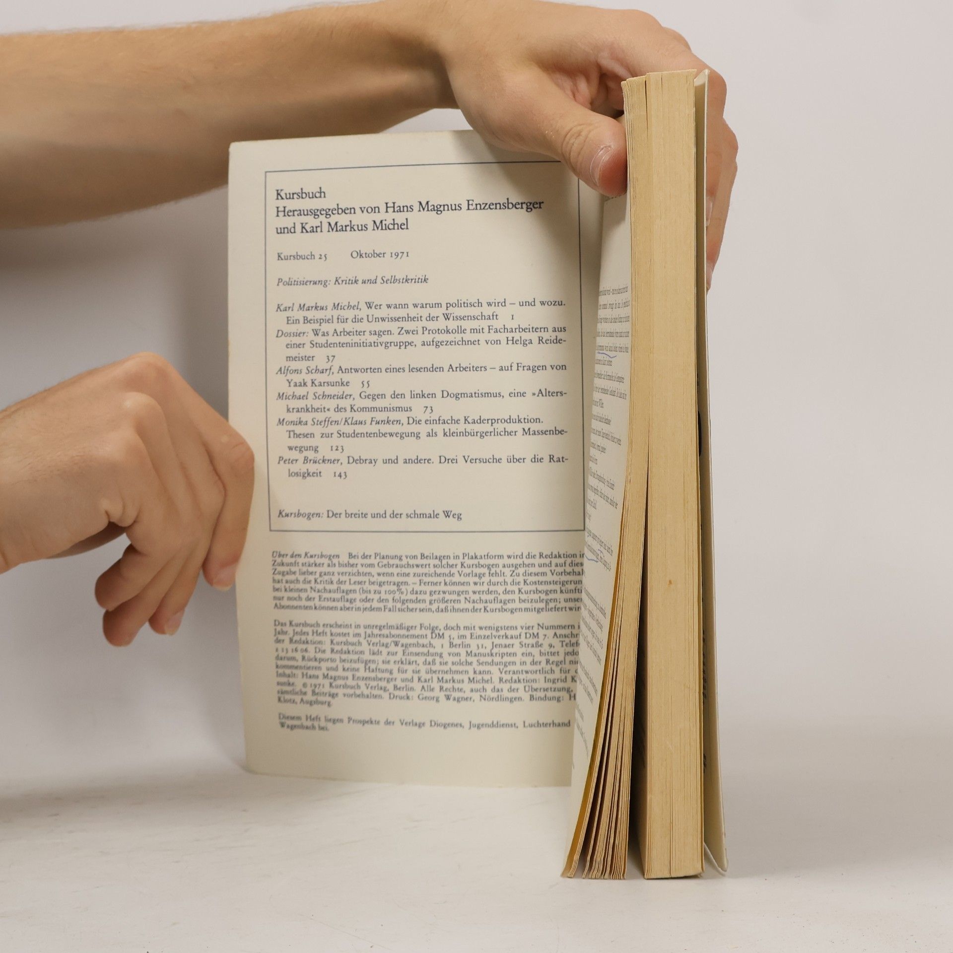 Various authors Kursbuch 25