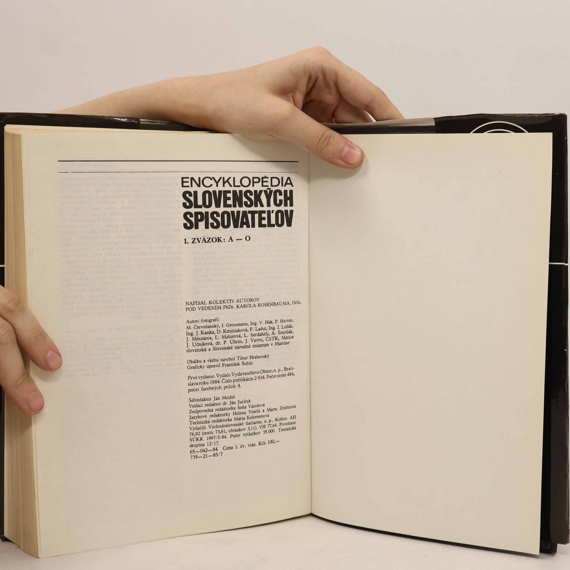 Autorenkollektiv Encyklopédia slovenských spisovateľov. 1. zväzok (A-O)