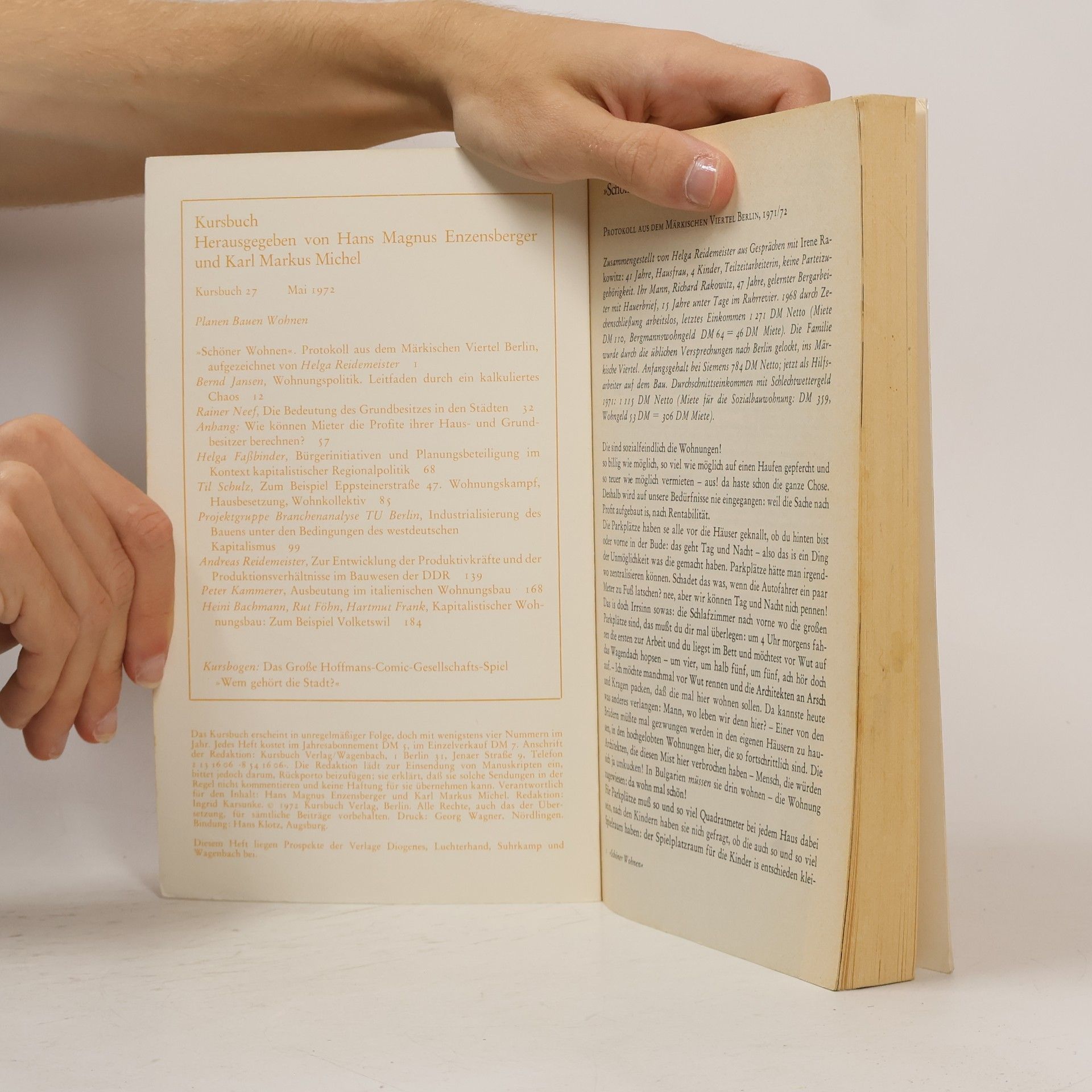 Various authors Kursbuch 27