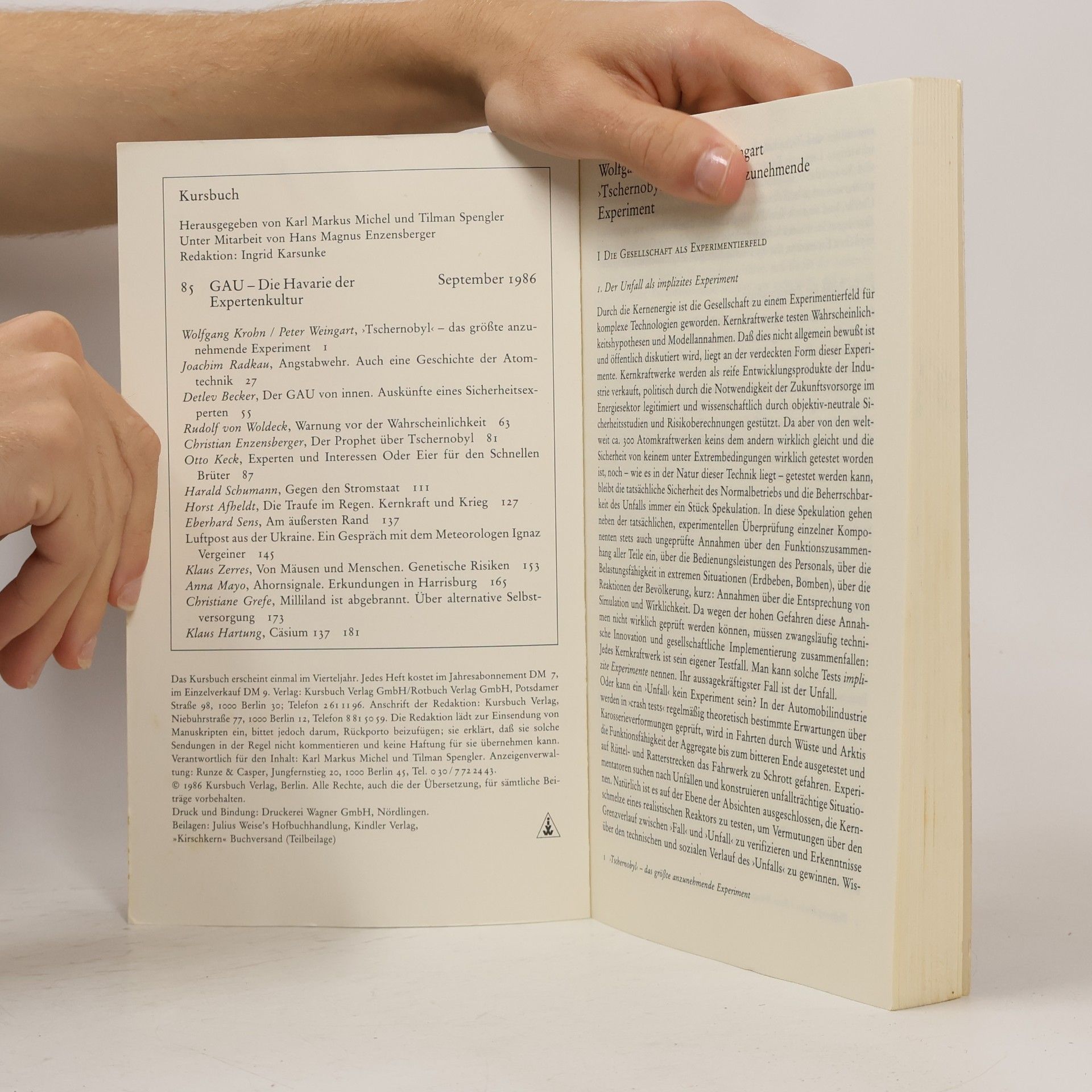 Autorenkollektiv Kursbuch 85