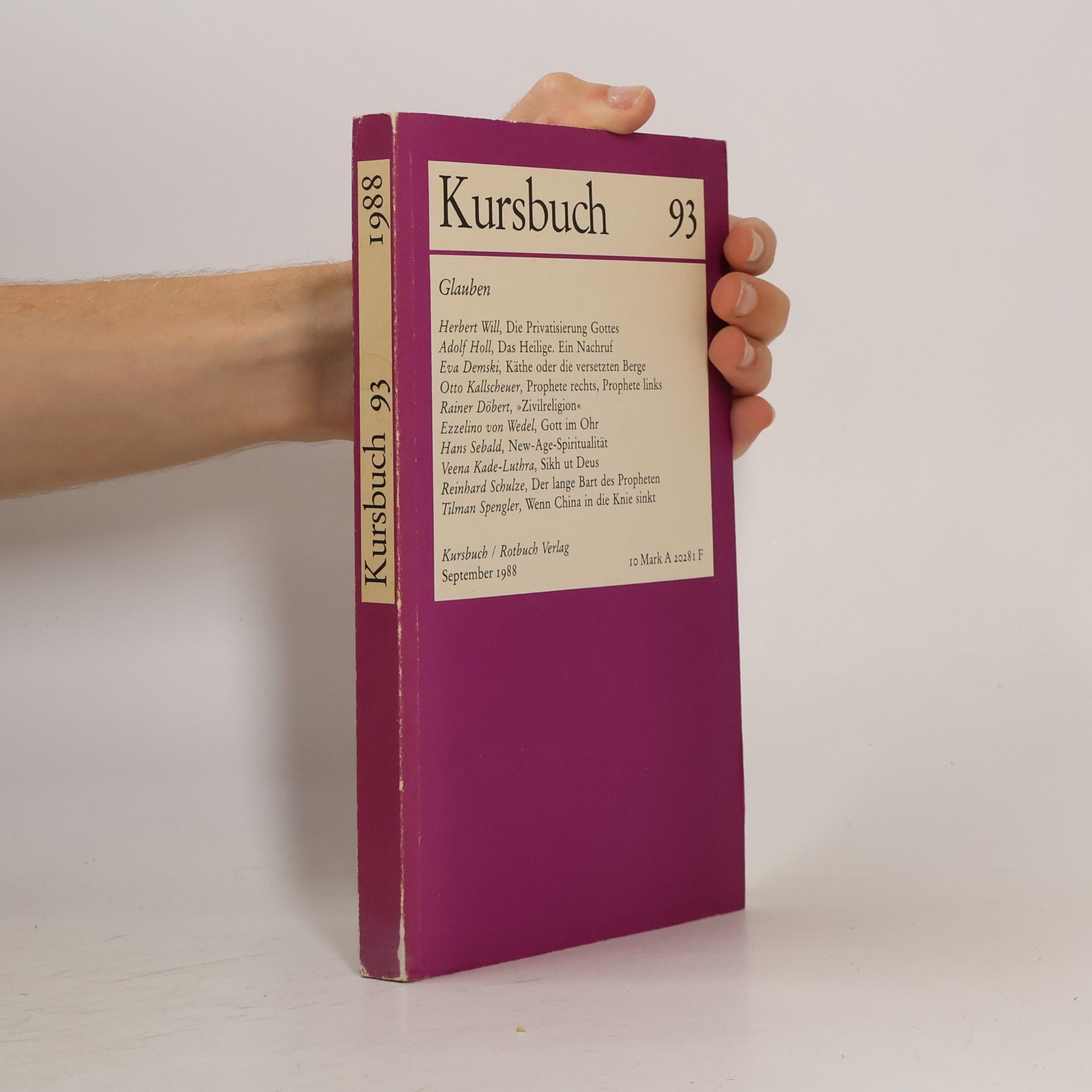 Autorenkollektiv Kursbuch 93. Glauben