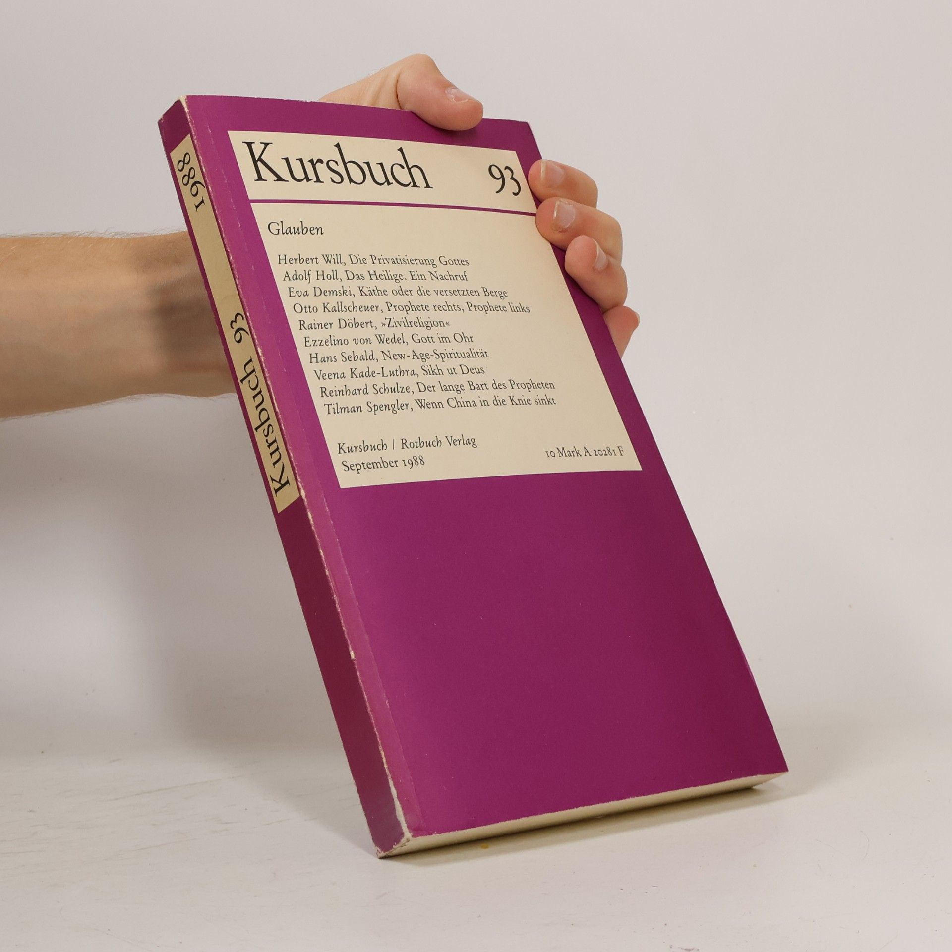 Autorenkollektiv Kursbuch 93. Glauben