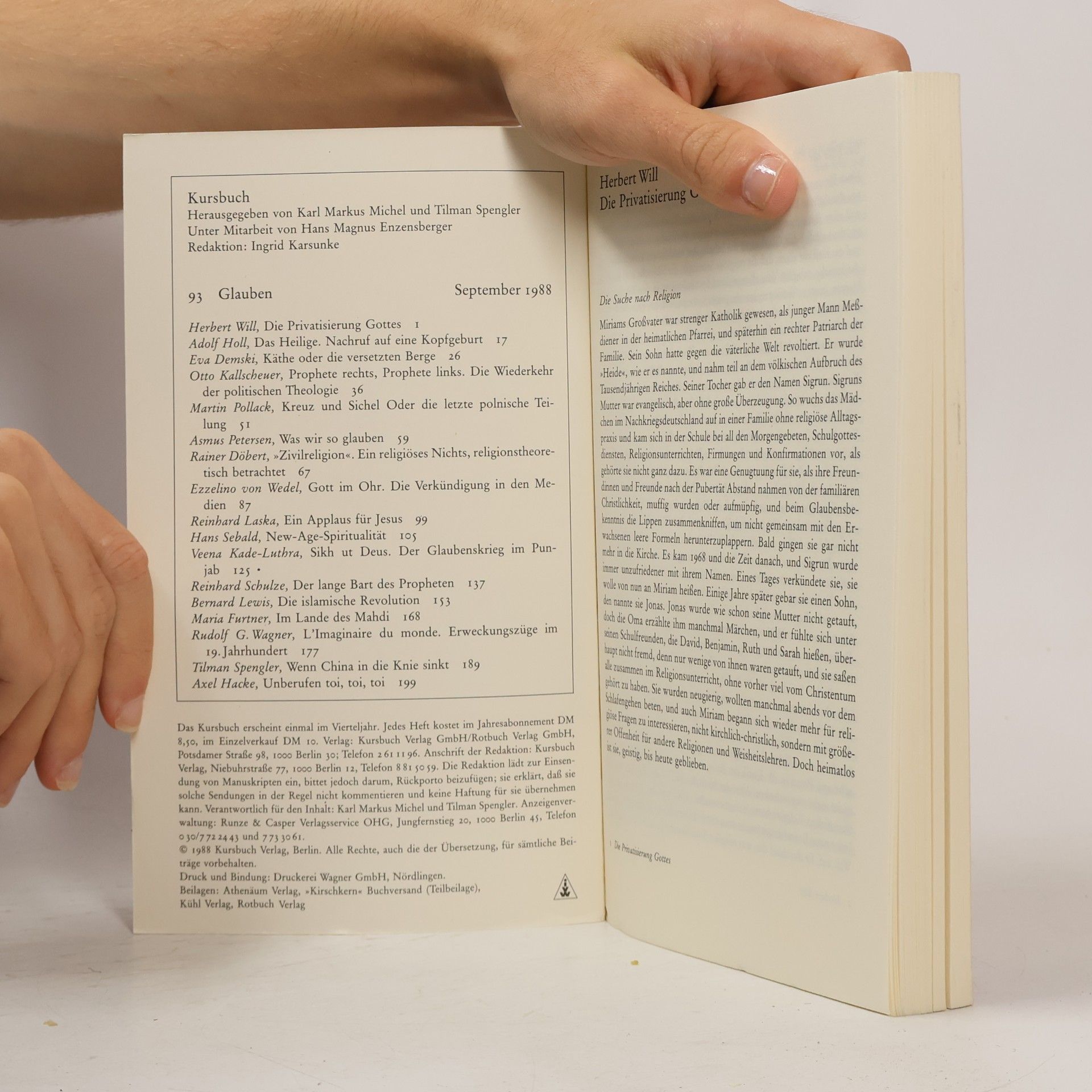 Autorenkollektiv Kursbuch 93. Glauben
