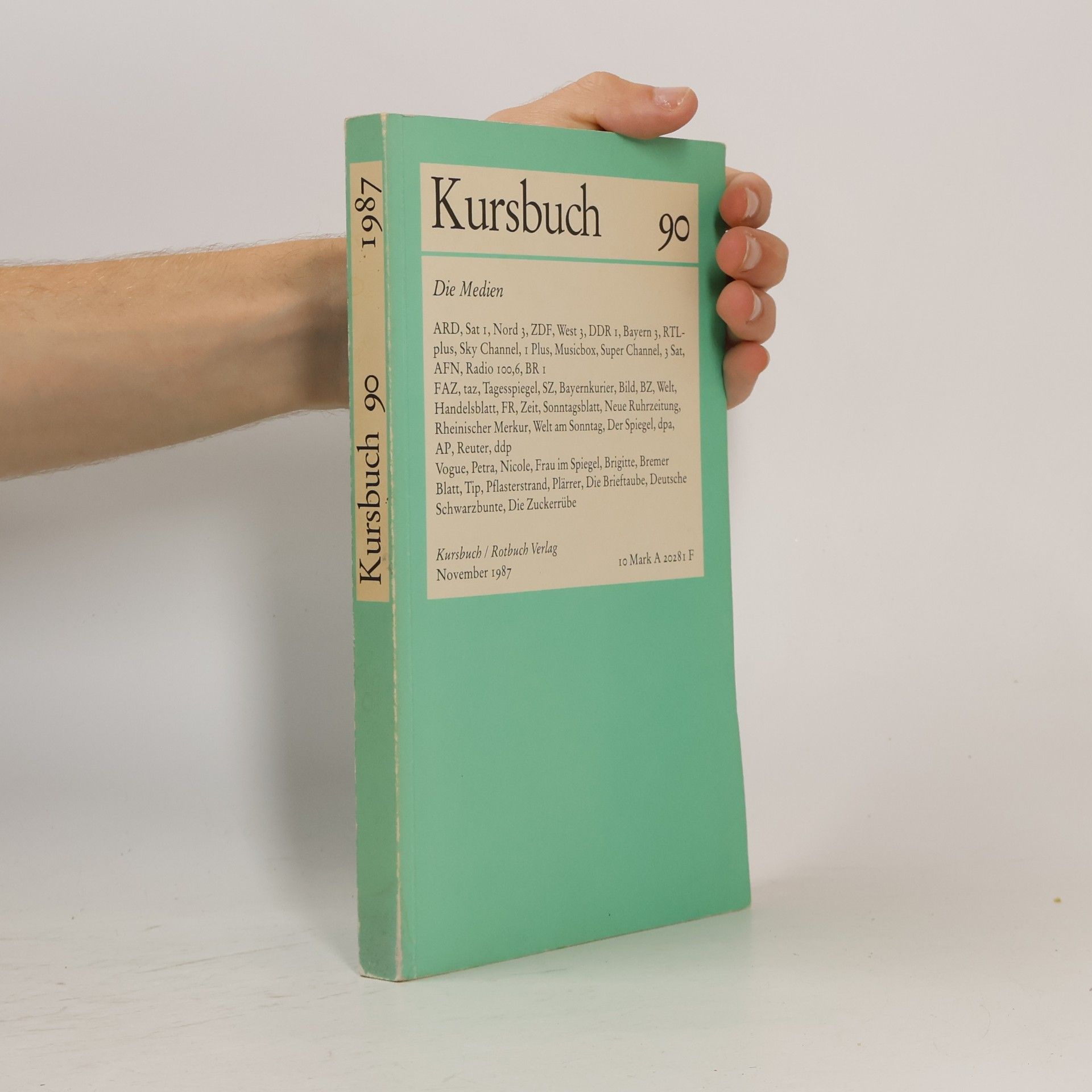 Various authors Kursbuch 90. Die Medien