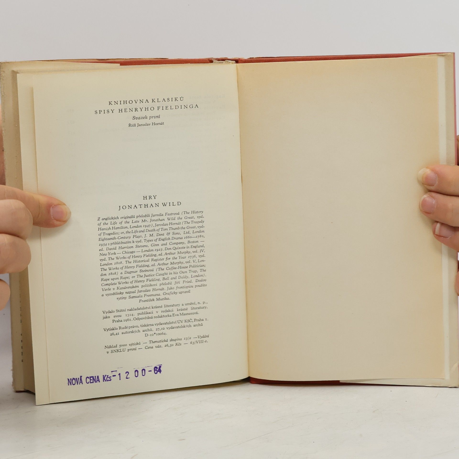 Henry Fielding Hry. Jonathan Wild