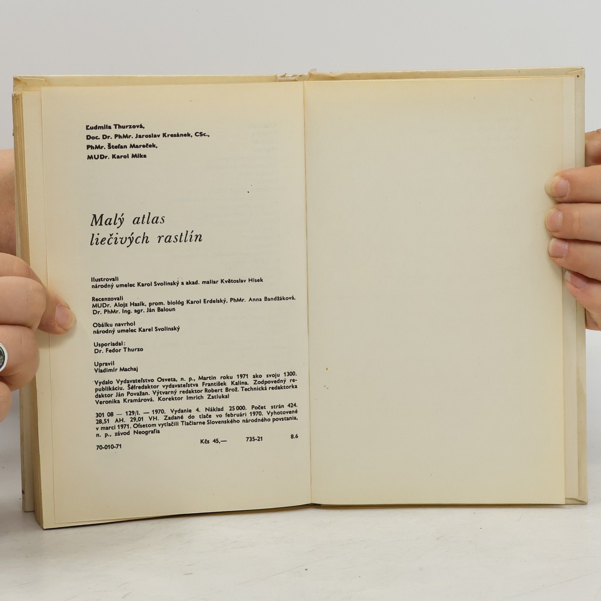 Květoslav Hísek Malý atlas liečivých rastlín