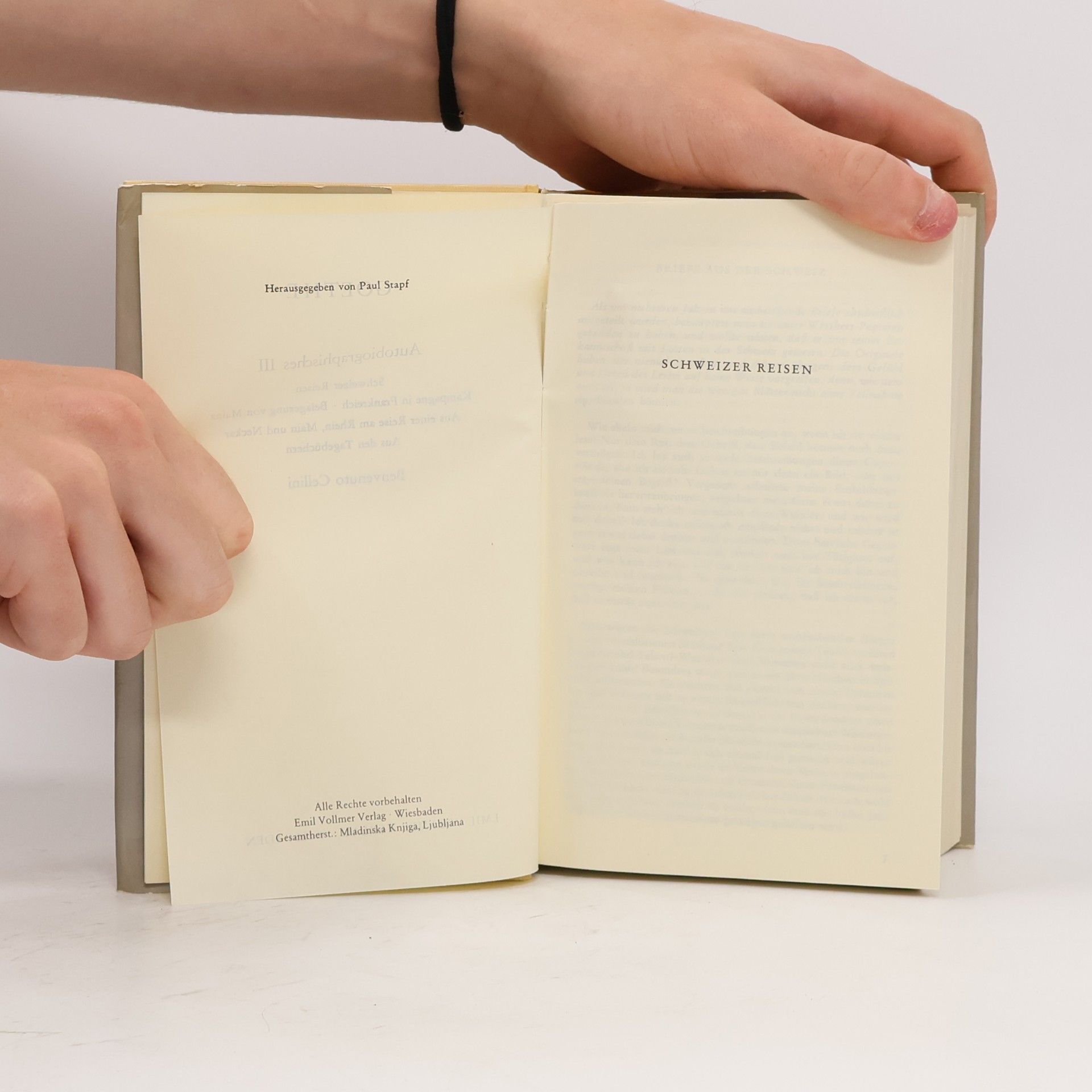 Johann Wolfgang von Goethe Goethe Werke in Acht Bänden. Band 6