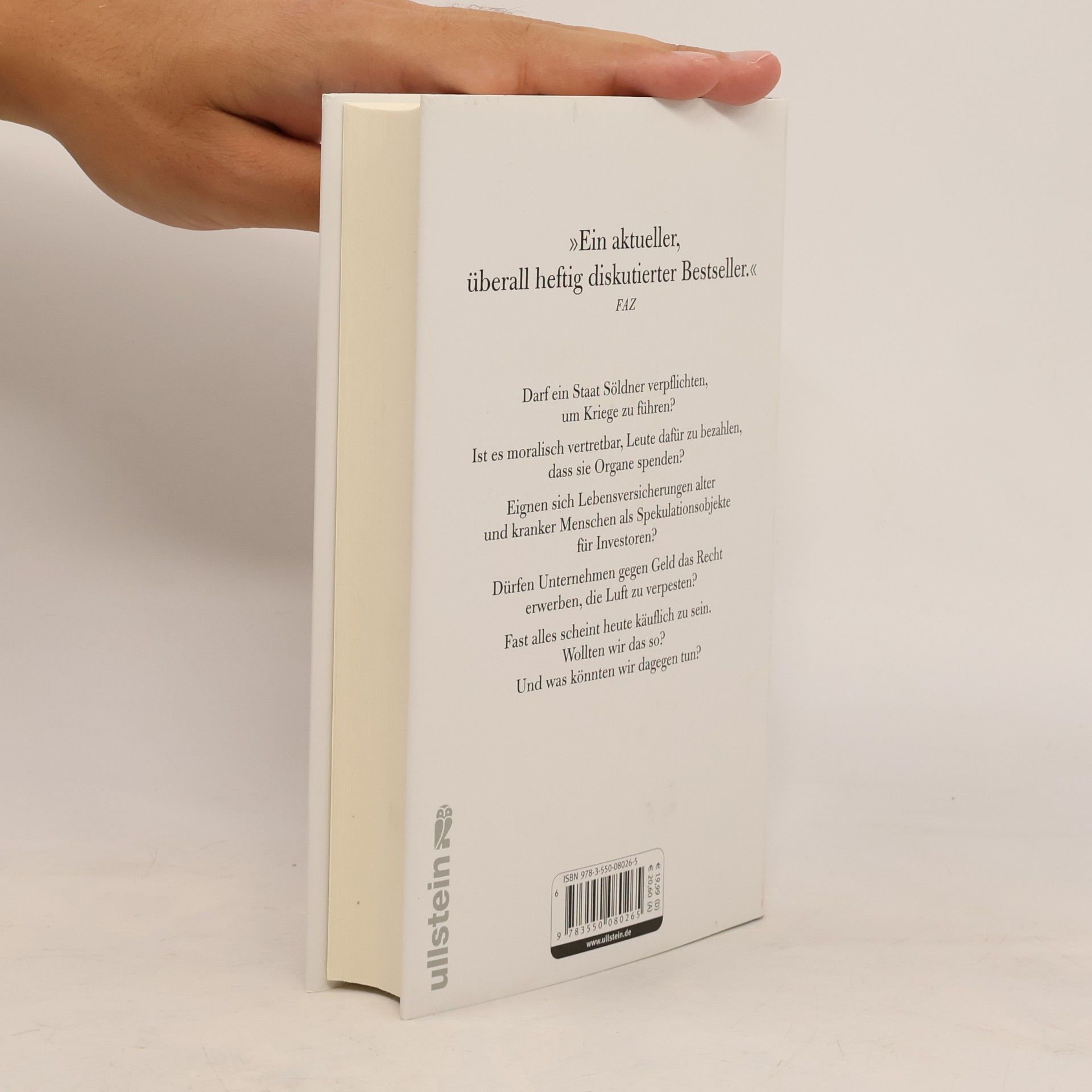 Michael J. Sandel Was man für Geld nicht kaufen kann