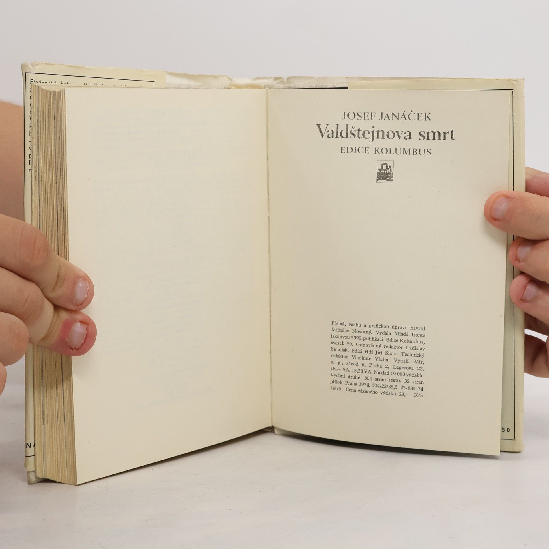 Josef Janáček Valdštejnova smrt