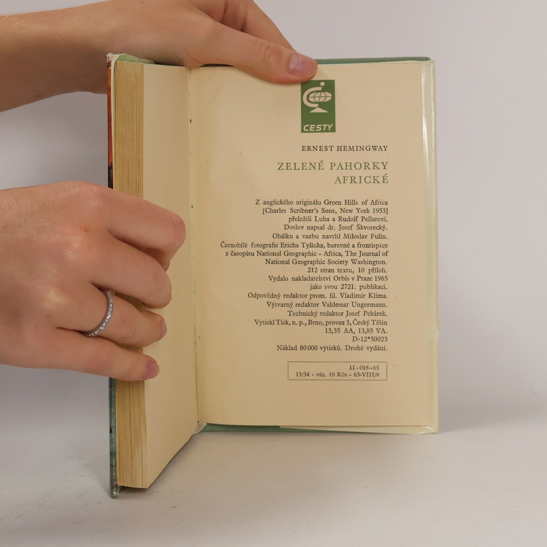 Ernest Hemingway Zelené pahorky africké