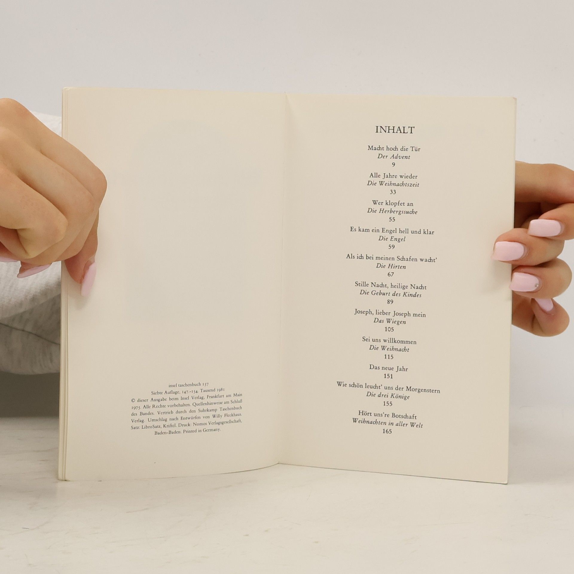 Autores varios Das Weihnachtsbuch der Lieder