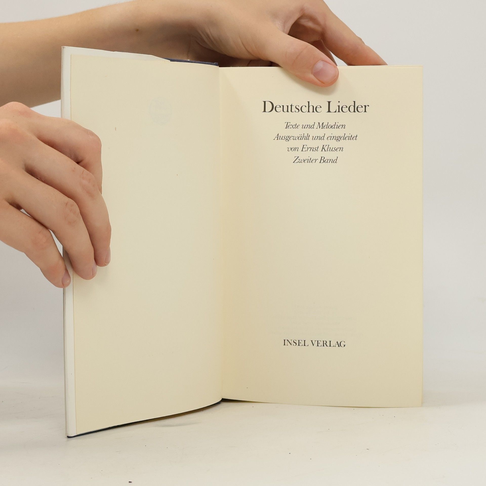 Ernst Klusen Deutsche Lieder
