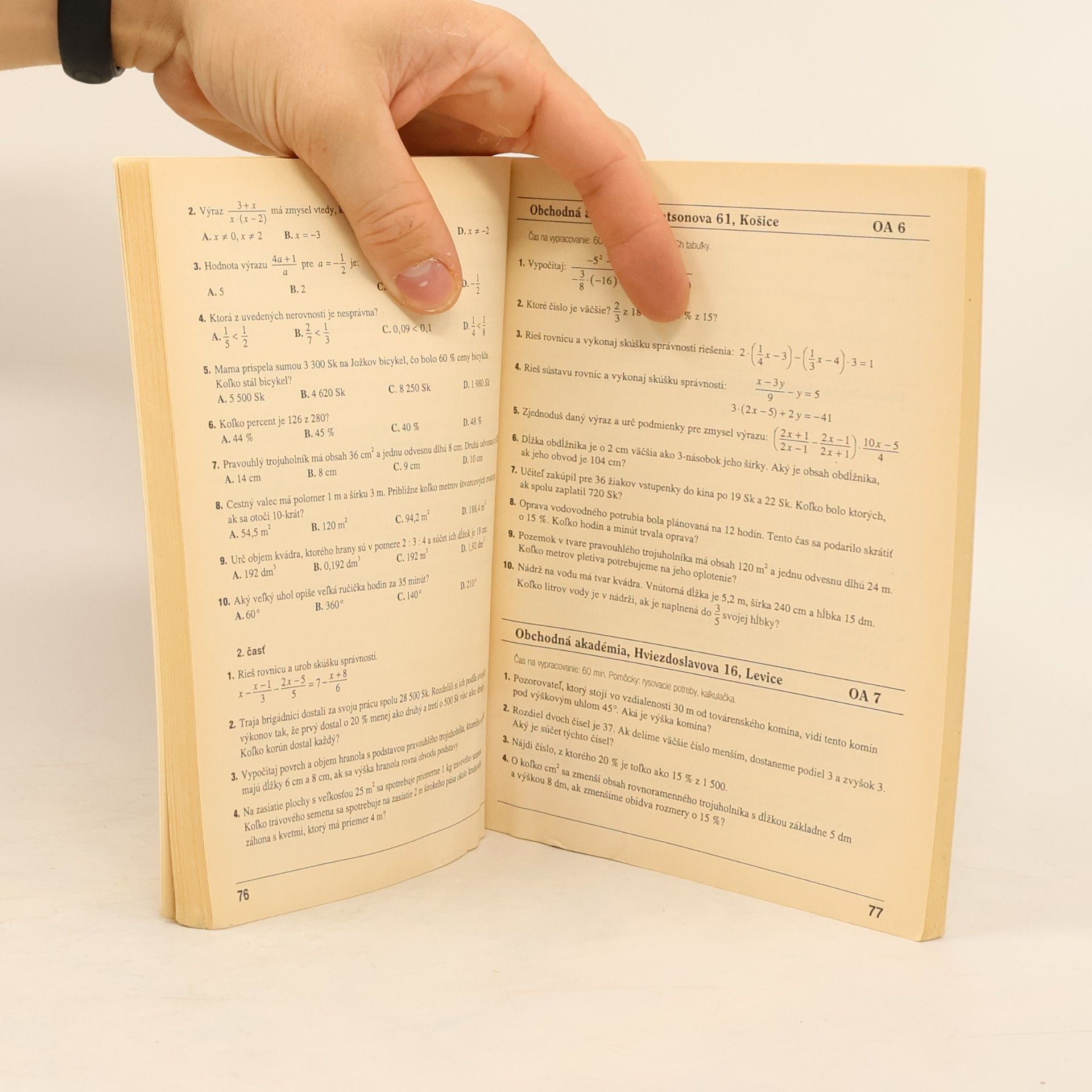 Collectif d'auteurs Testy 2002, matematika