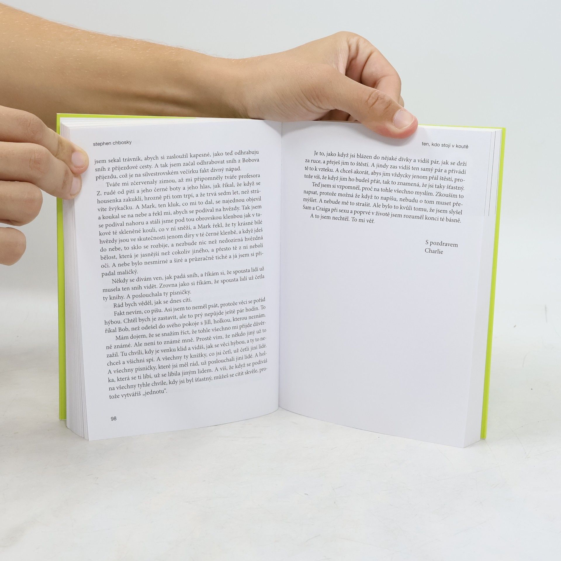 Stephen Chbosky Ten, kdo stojí v koutě