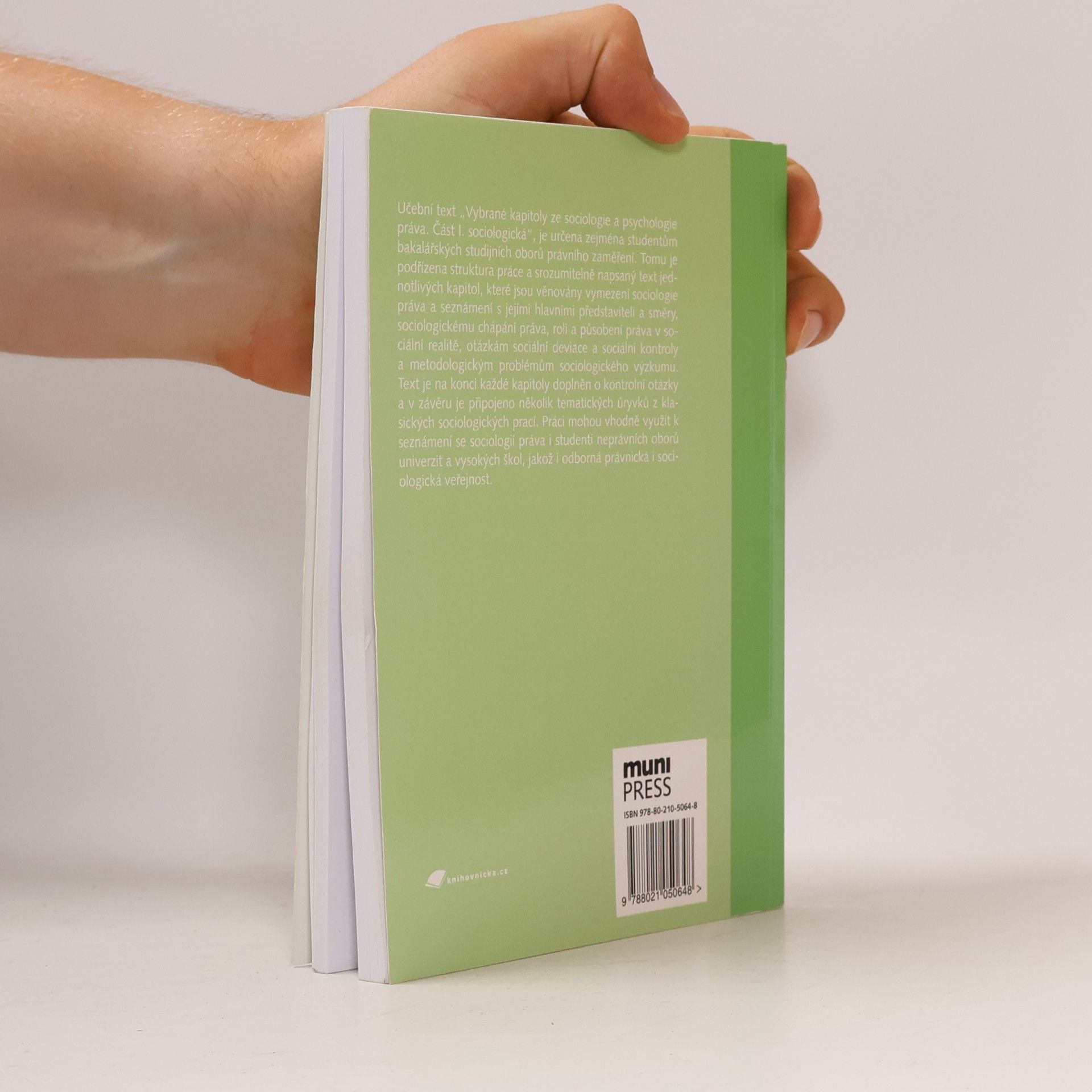 Miloš Večeřa Vybrané kapitoly ze sociologie a psychologie práva. Část 1., Sociologická