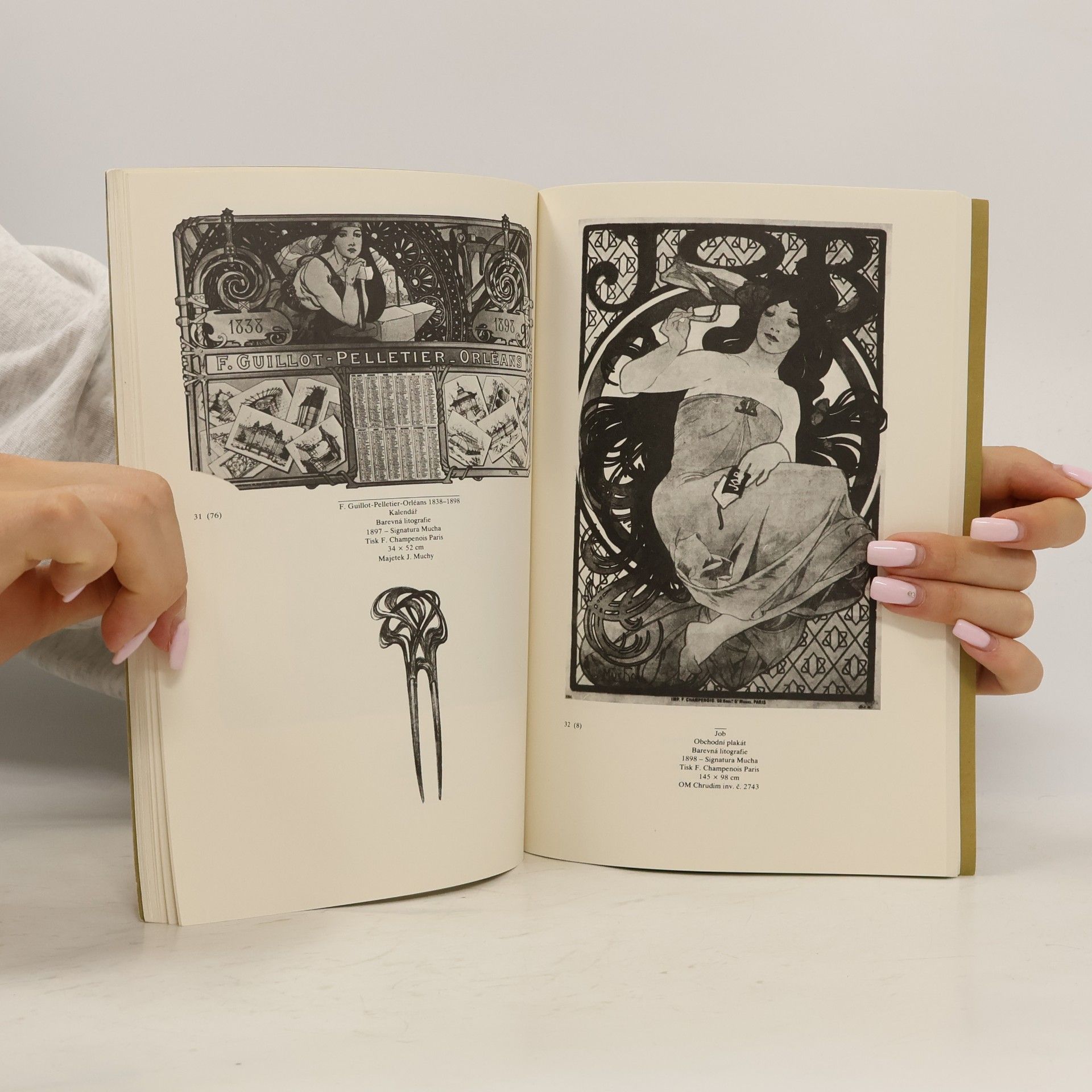 Emil Minář Alfons Mucha. Soubor užité grafiky