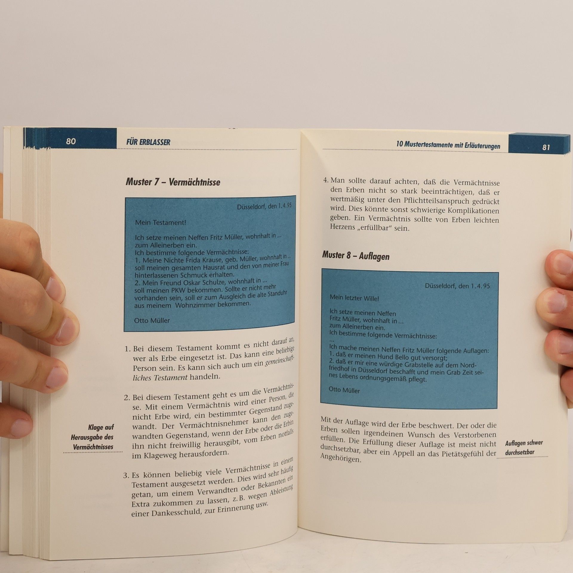 Theo Drewes Testament und Erbschaft
