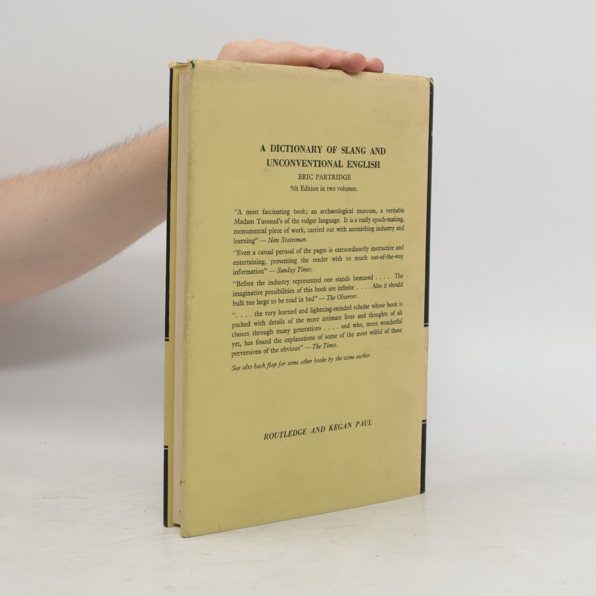 Eric Partridge Smaller Slang Dictionary