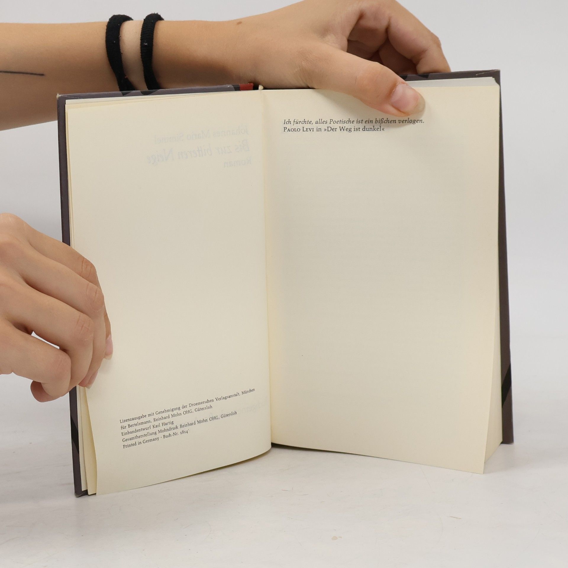 Johannes Mario Simmel Bis zur bitteren Neige