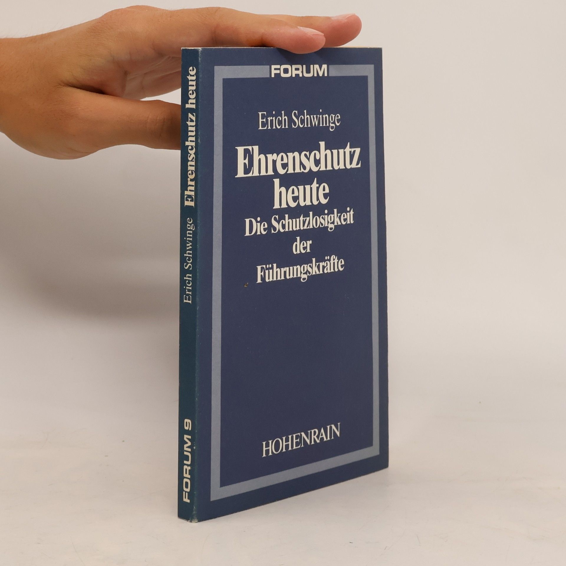 Erich Schwinge Veröffentlichungen der Stiftung Kulturkreis 2000 - 9: Ehrenschutz heute