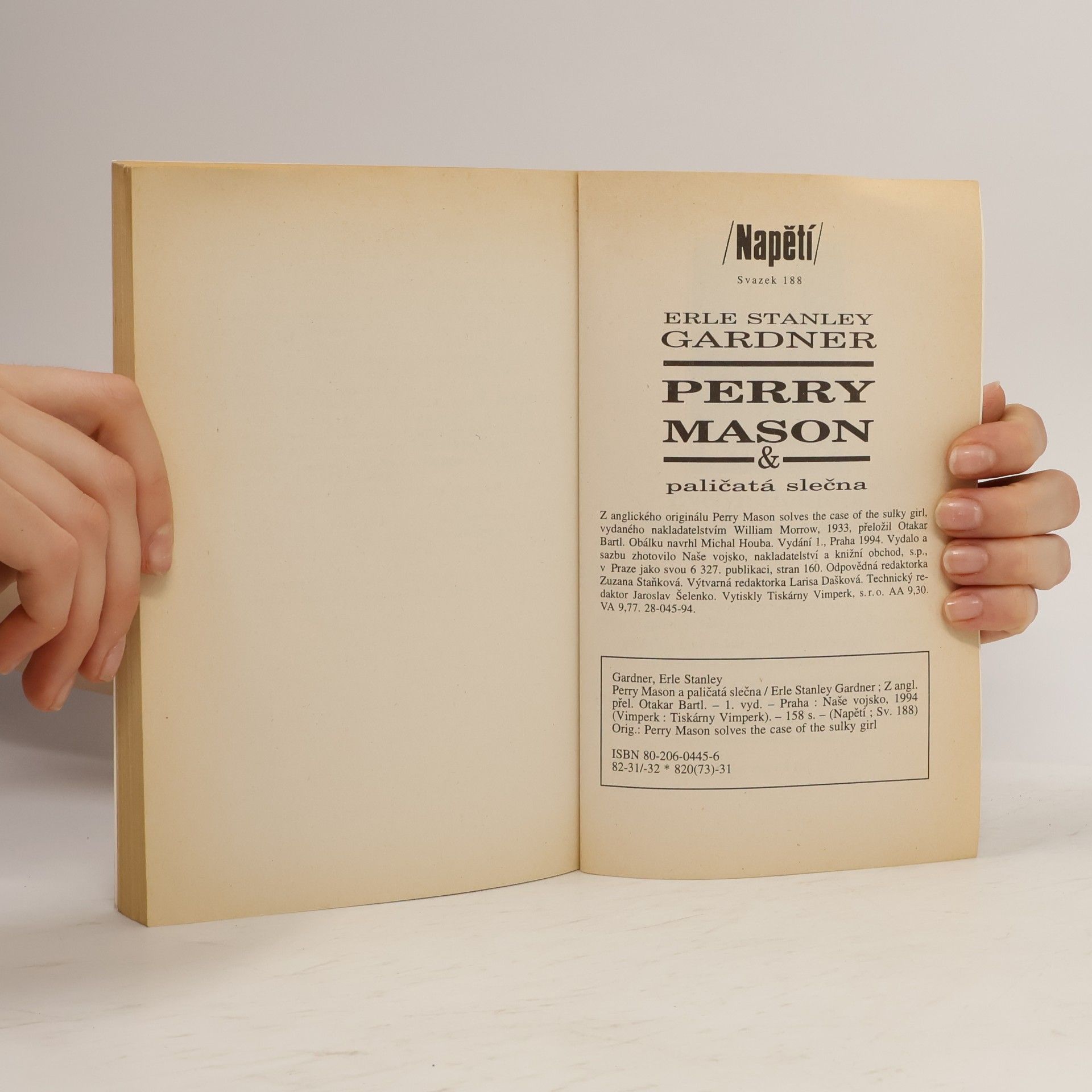 Erle Stanley Gardner Perry Mason & paličatá slečna